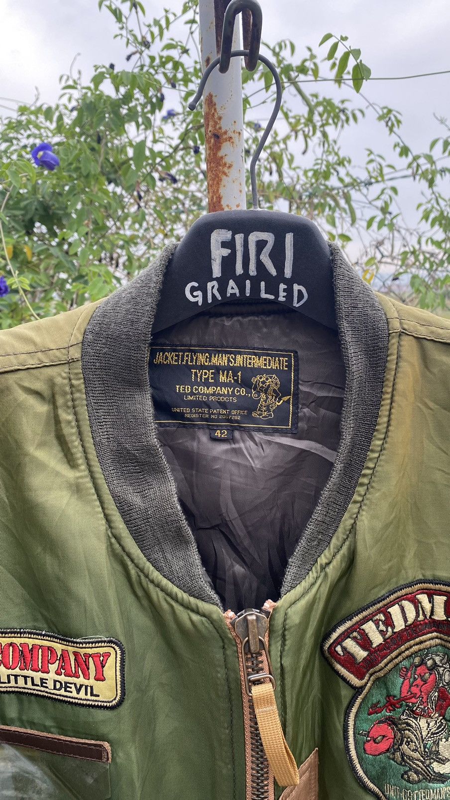 Tedman Vintage Teddy’s Airman Bomber Flight Ma-1 Jacket Size US L / EU 52-54 / 3 - 5 Thumbnail