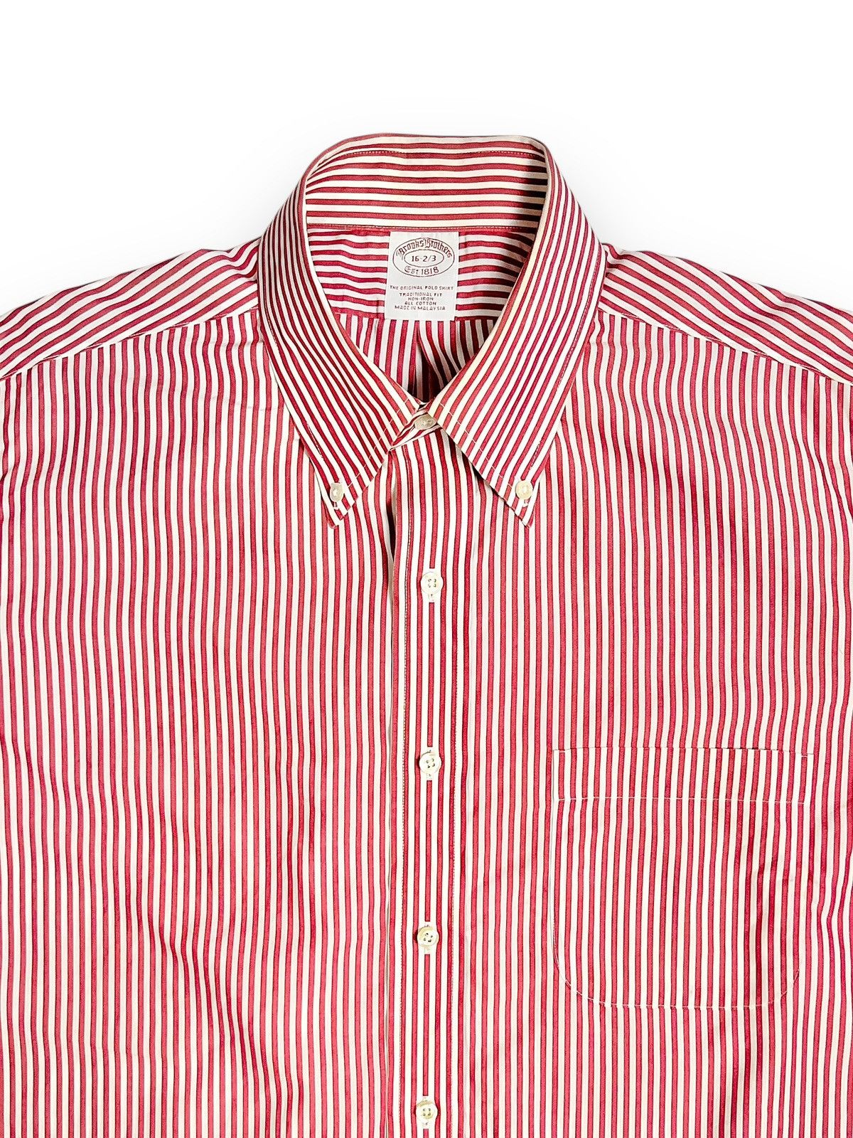 Brooks Brothers Brooks Brothers Non Iron Striped Button Down Size US XXL / EU 58 / 5 - 2 Thumbnail