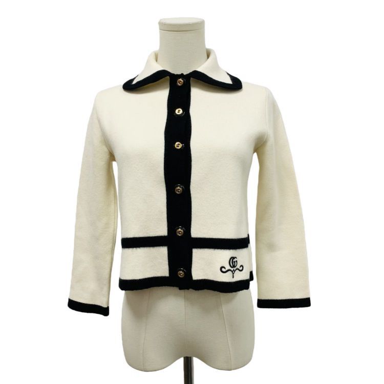 Gucci Gucci Embroidered Contrast Trim Sweater Size XS Size XS / US 0-2 / IT 36-38 - 1 Thumbnail