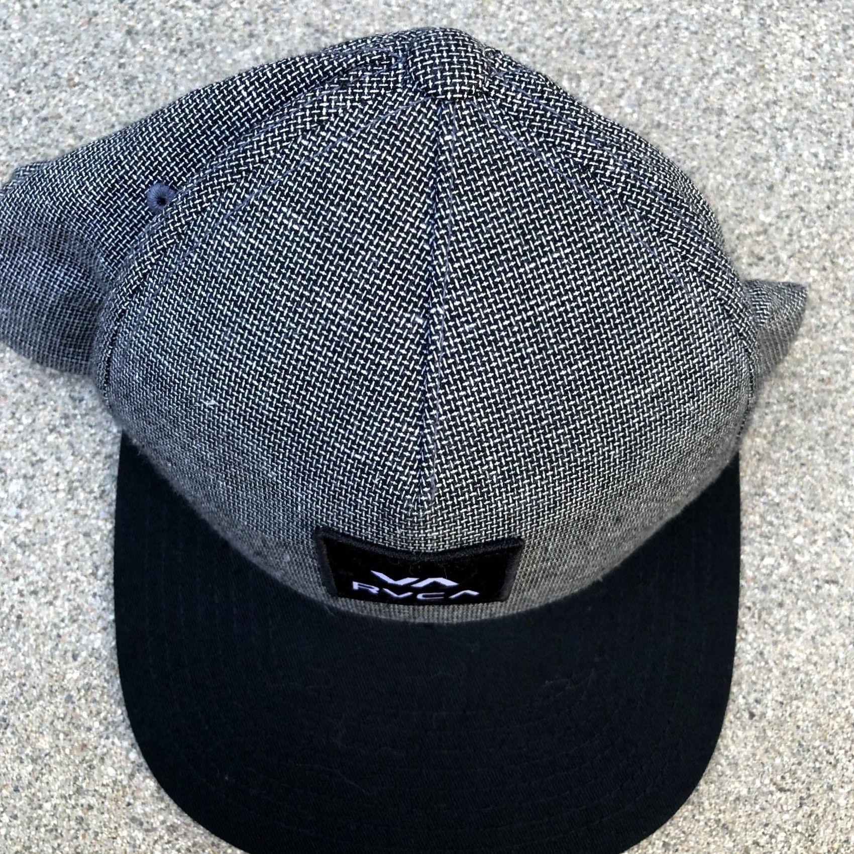 RVCA RVCA Classic Snapback Hat Men's One Size Adjustable Cap Mid Fit Gray Black/Grey Snapback Adjustable Cotton Hat Mens One Size RVCA Classic Snapback Hat Size ONE SIZE - 3 Thumbnail