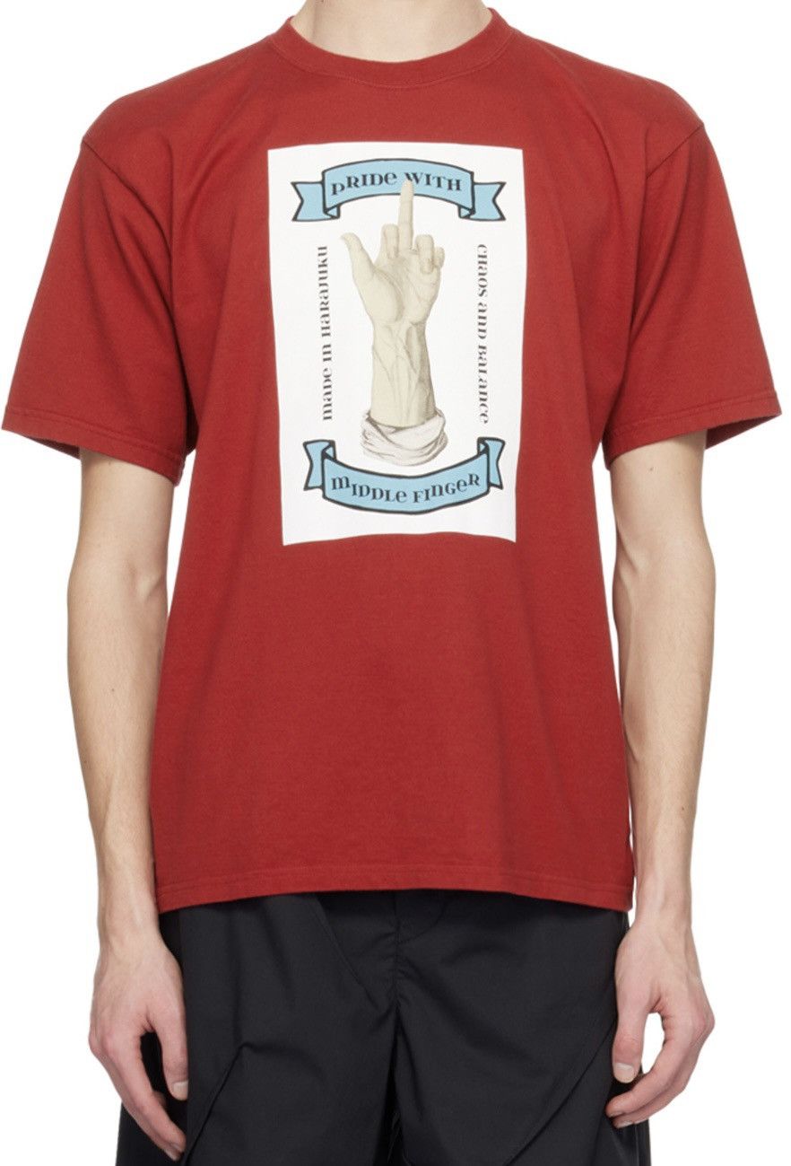 Undercover NWT Undercover Middle Finger Tee Size US XL / EU 56 / 4 - 1 Thumbnail