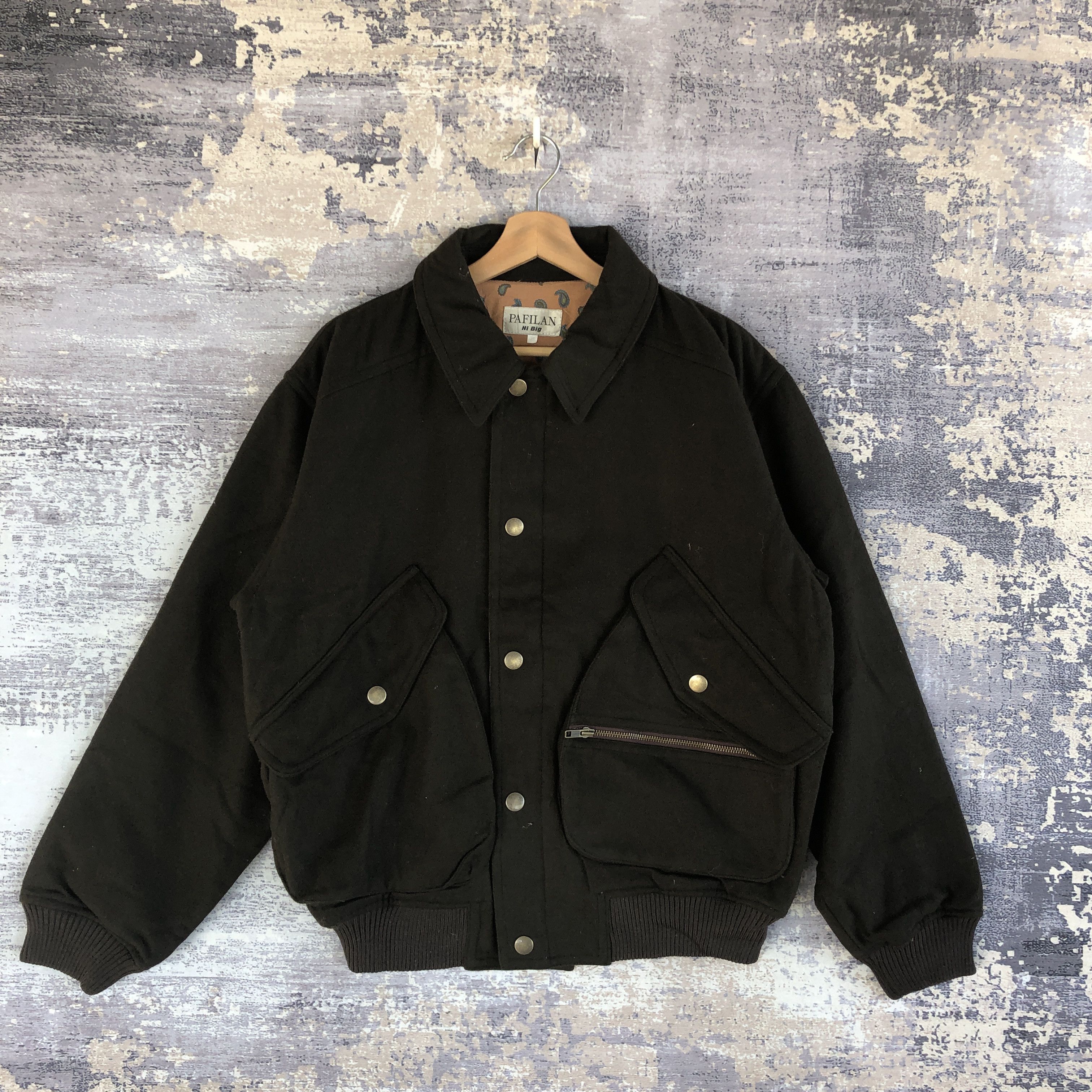 Japanese Brand × Vintage Vintage Pafilan Varsity Wool Jacket Hi Big Bomber Jacket Size US M / EU 48-50 / 2 - 1 Thumbnail