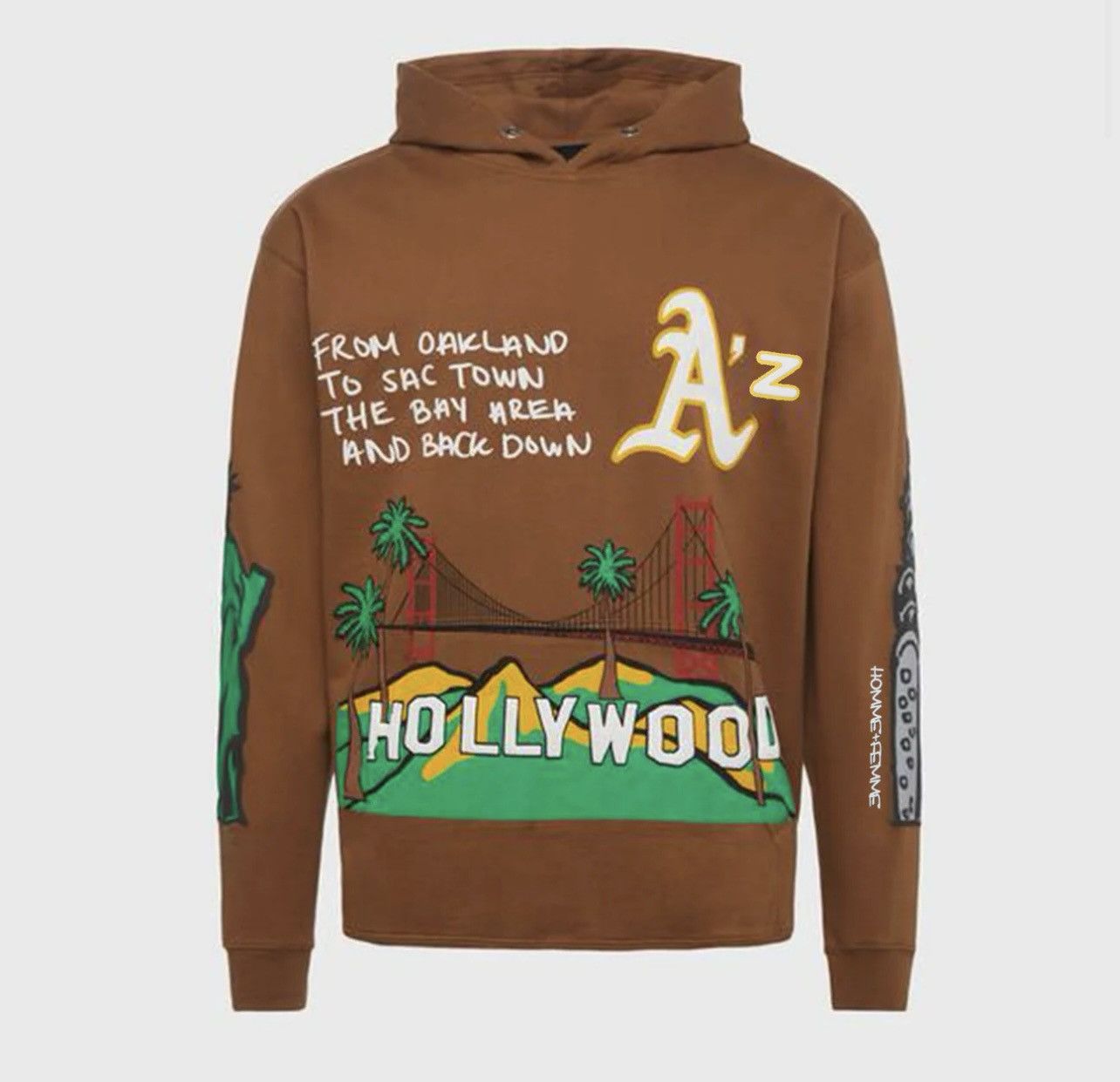 Homme + Femme La Homme + Femme “LA TO NYC” Brown Hoodie. Size US S / EU 44-46 / 1 - 1 Thumbnail