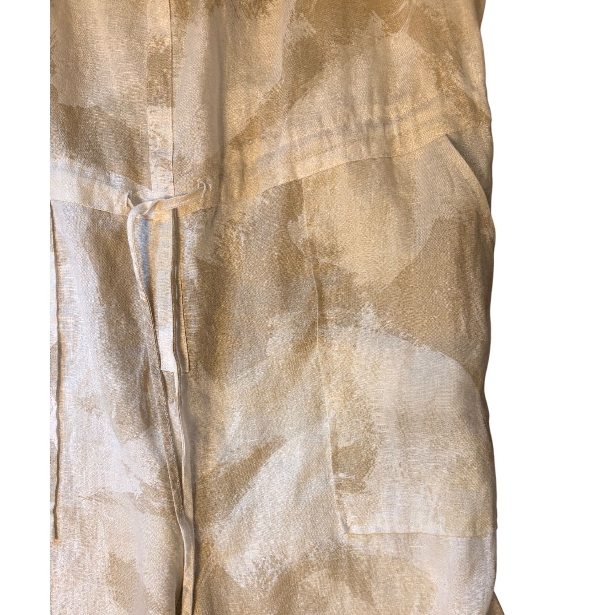 DKNY NWT DKNY Pure L 100% Linen Romper Overalls Tank Jumpsuit Lag Size 32" / US 10 / IT 46 - 3 Thumbnail