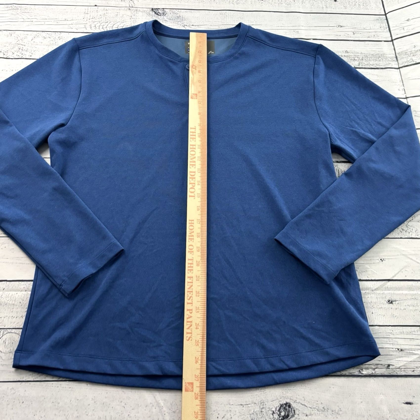 Vintage Twillory Athleisure Long Sleeve Button Up Henley Shirt XL Blue Mens Size US XL / EU 56 / 4 - 3 Thumbnail