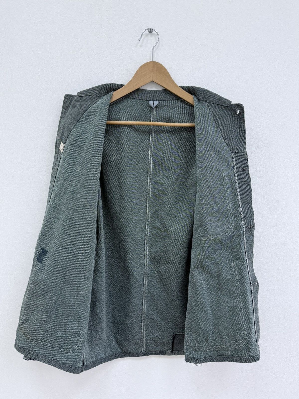 Le Laboureur Vintage 70s Swiss Distressed Chore Work Jacket Size US M / EU 48-50 / 2 - 11 Thumbnail