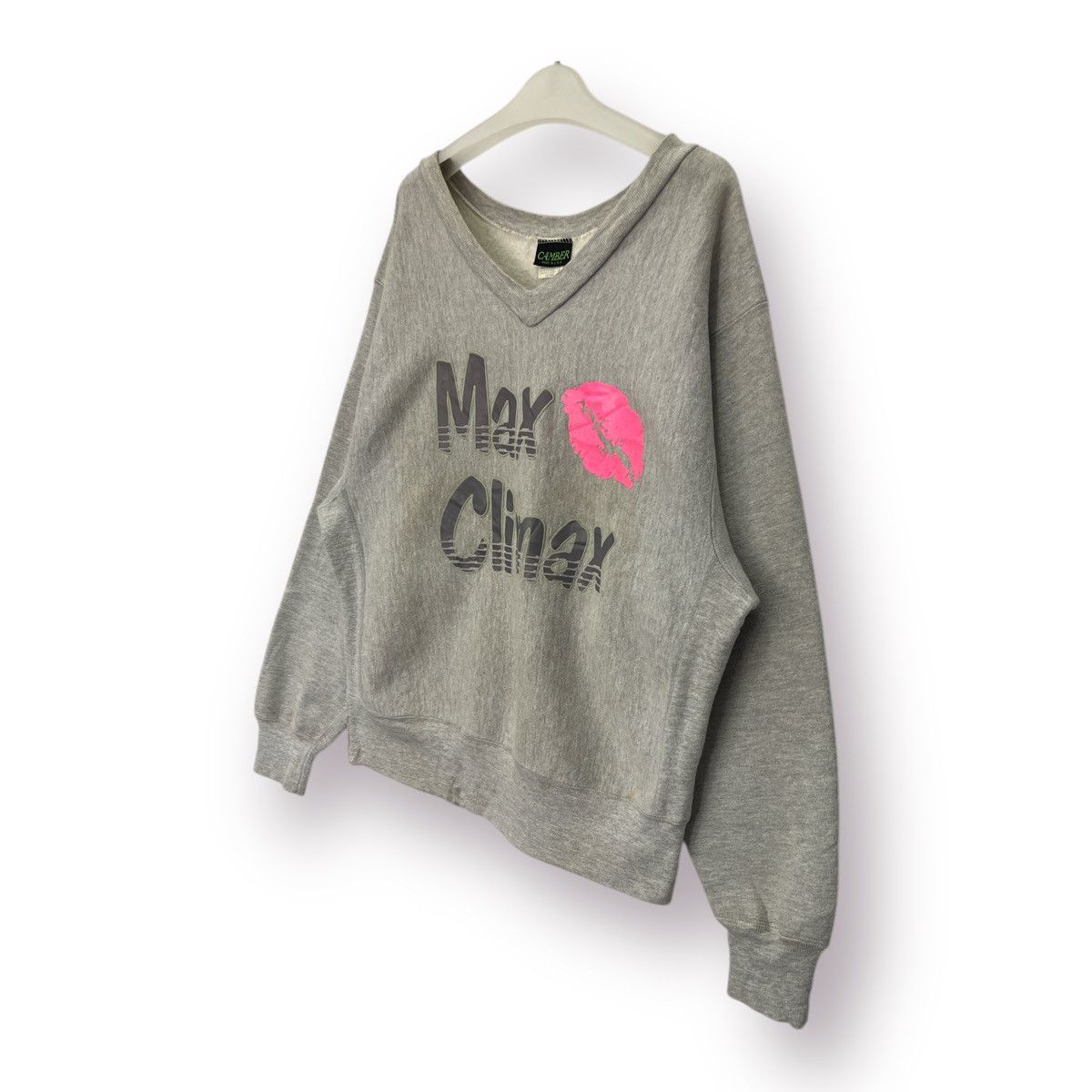 Camber × Vintage 🔥 Vintage 90's Made in USA Camber Max Climax V-Neck sweat Size US L / EU 52-54 / 3 - 2 Thumbnail