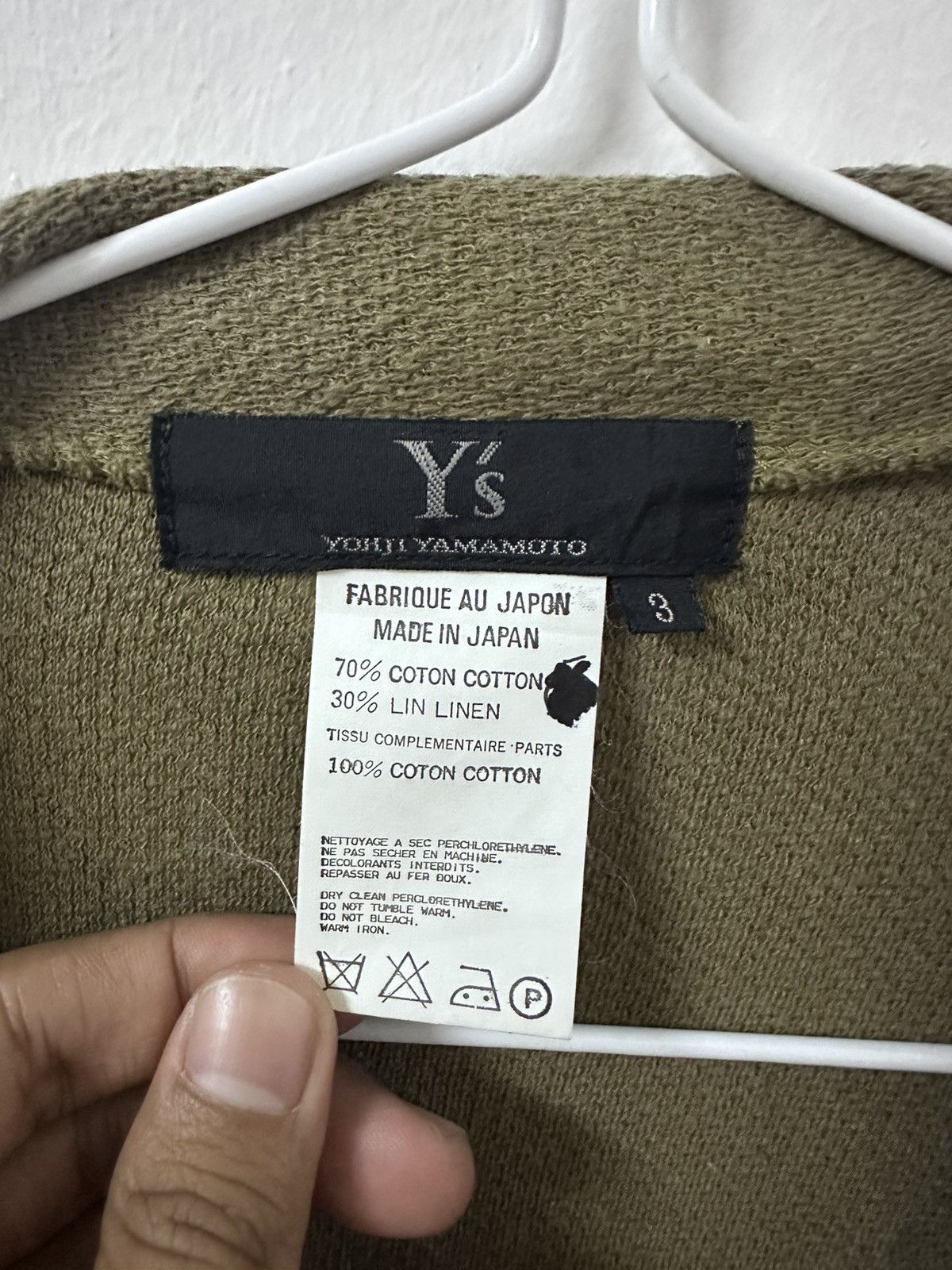 Yohji Yamamoto Y's Yohji Yamamoto Green Polo Cardigan Size M / US 6-8 / IT 42-44 - 3 Thumbnail