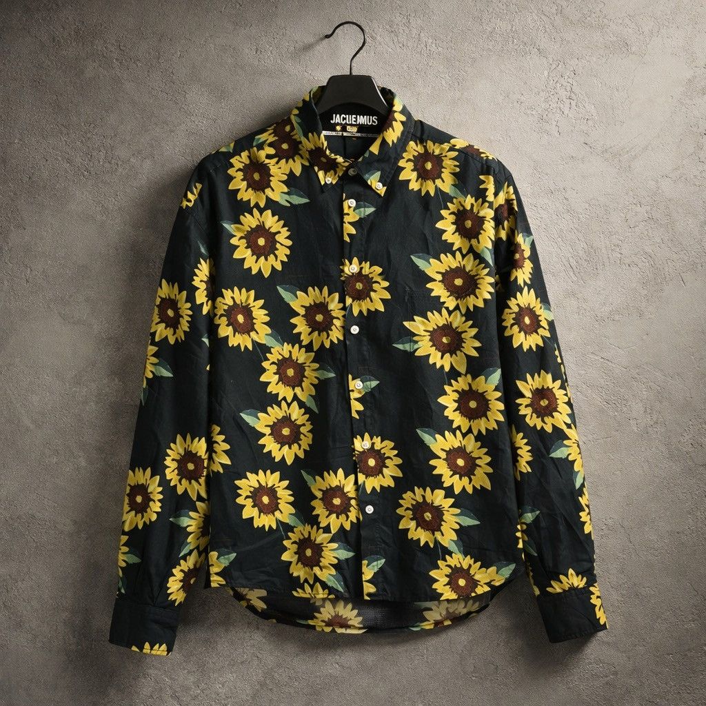 Jacquemus Jacquemus Le Gadjo Floral Shirt Black Size 46 Size US S / EU 44-46 / 1 - 1 Thumbnail