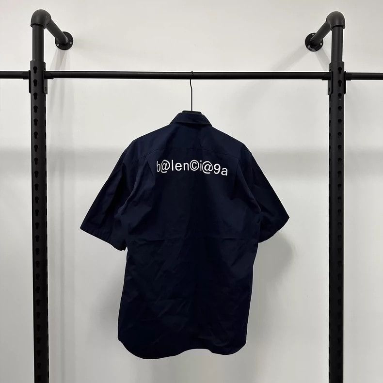Balenciaga Balenciaga size 37 SS20 Back mailbox logo printed short sle Size US M / EU 48-50 / 2 - 2 Thumbnail