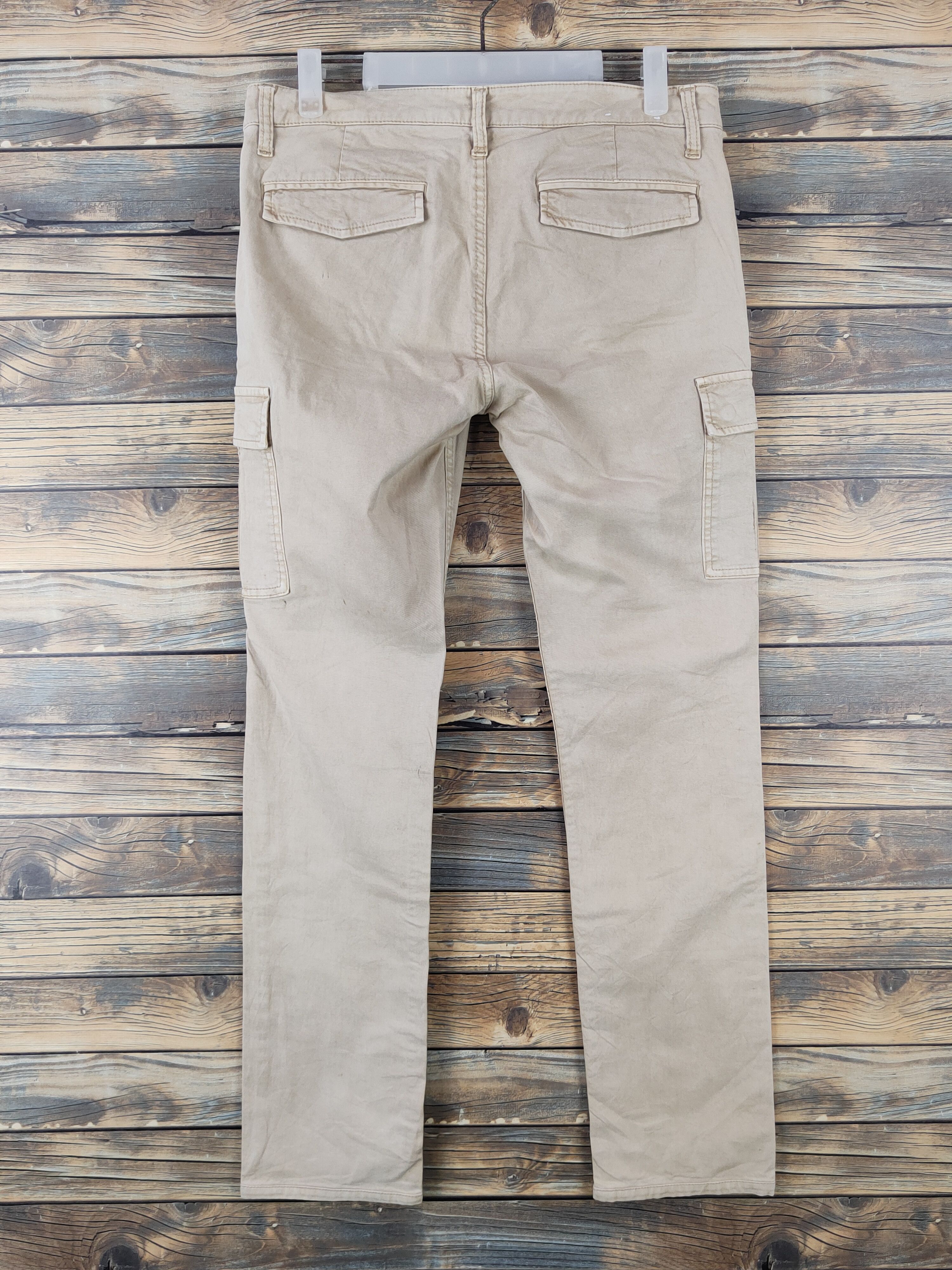 Japanese Brand DL Uniqlo Beige Multipocket Tactical Cargo Pants #255 Size 28" / US 6 / IT 42 - 7 Thumbnail