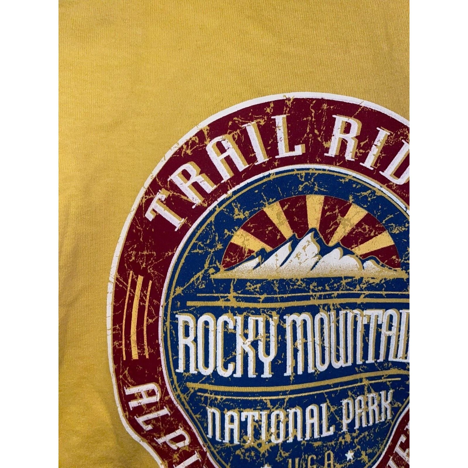 Anvil 90s Rocky Mountain Alpine Ski Yellow Shirt Long Sleeve Size US M / EU 48-50 / 2 - 6 Thumbnail