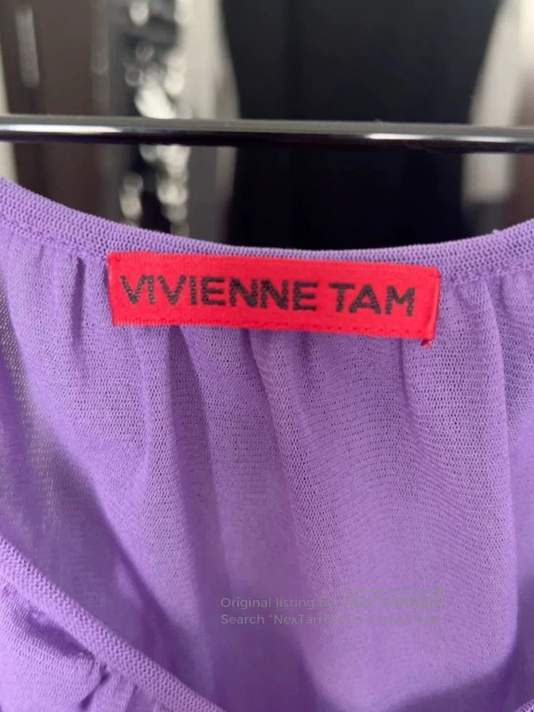 Vivienne Tam Vivienne Tam Purple 3D Butterfly Dress. Size M / US 6-8 / IT 42-44 - 8 Thumbnail