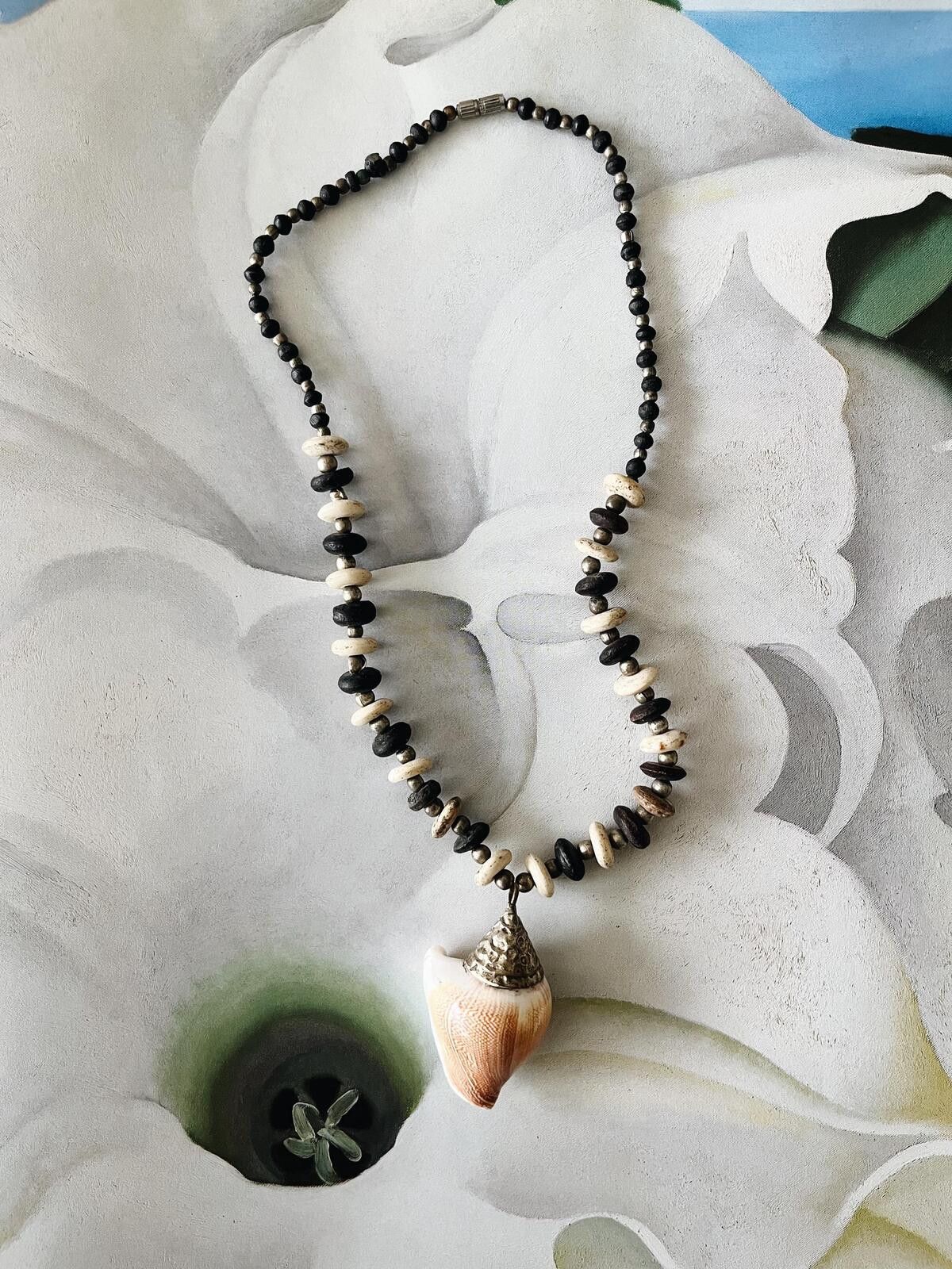 Other Vintage Shell Beaded Necklace Size ONE SIZE - 2 Thumbnail