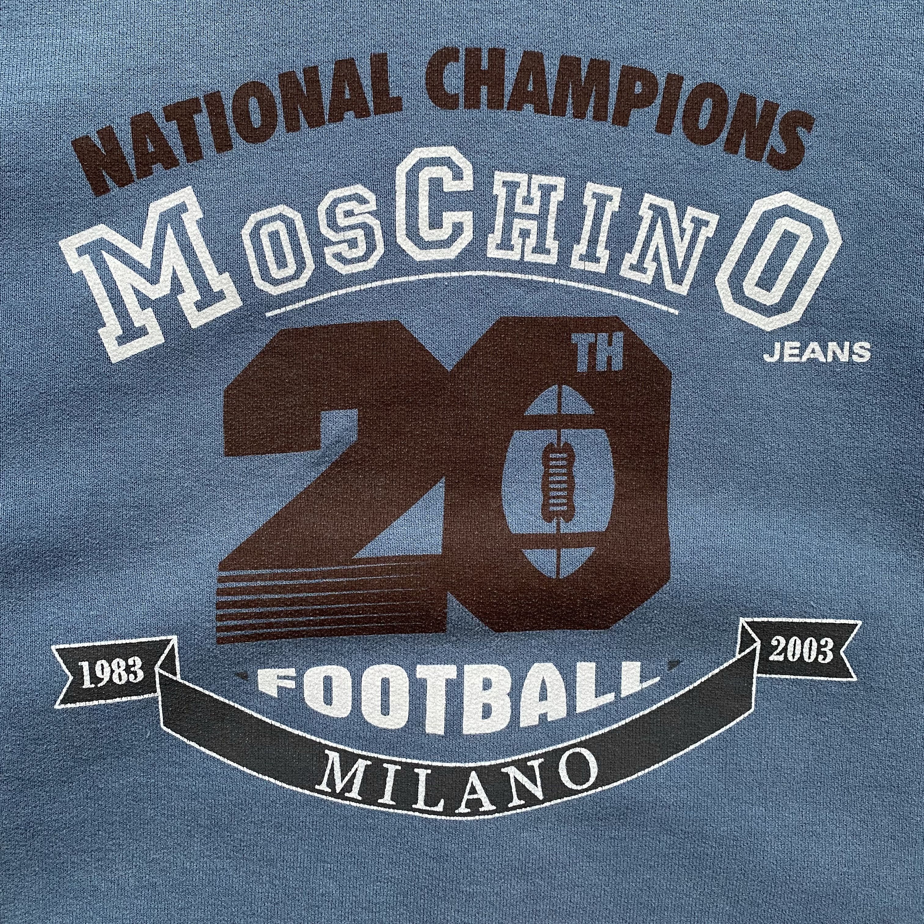 Moschino Moschino sweatshirt 2003 Football Milano Printed Size US S / EU 44-46 / 1 - 4 Thumbnail