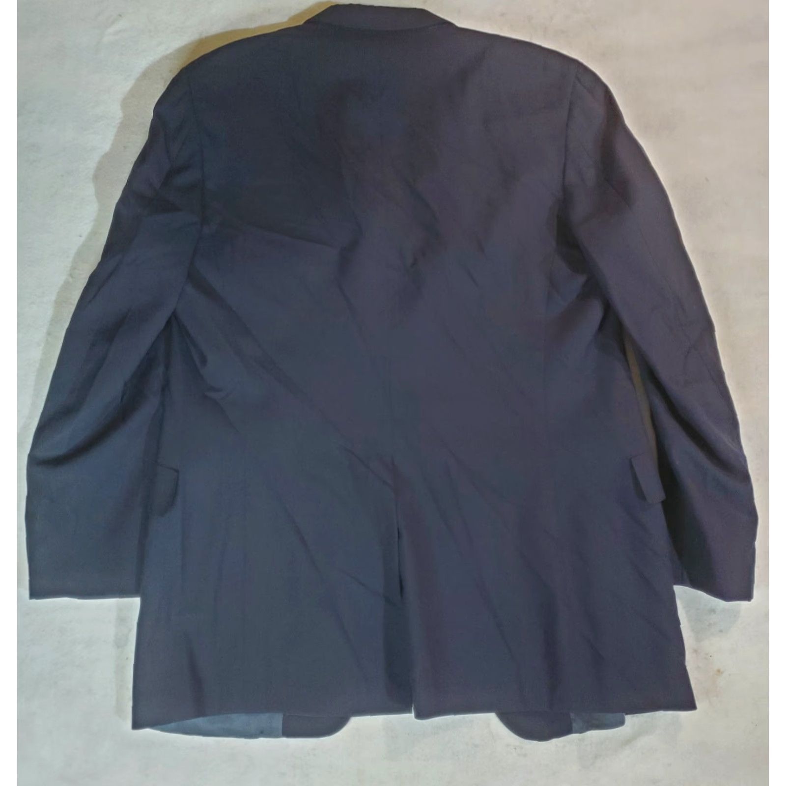 Brooks Brothers VINTAGE Brooks Brothers Signature 3-Button Navy Blue Mens 44L Suit Coat/Jacket 100% Wool Size 44R - 7 Thumbnail