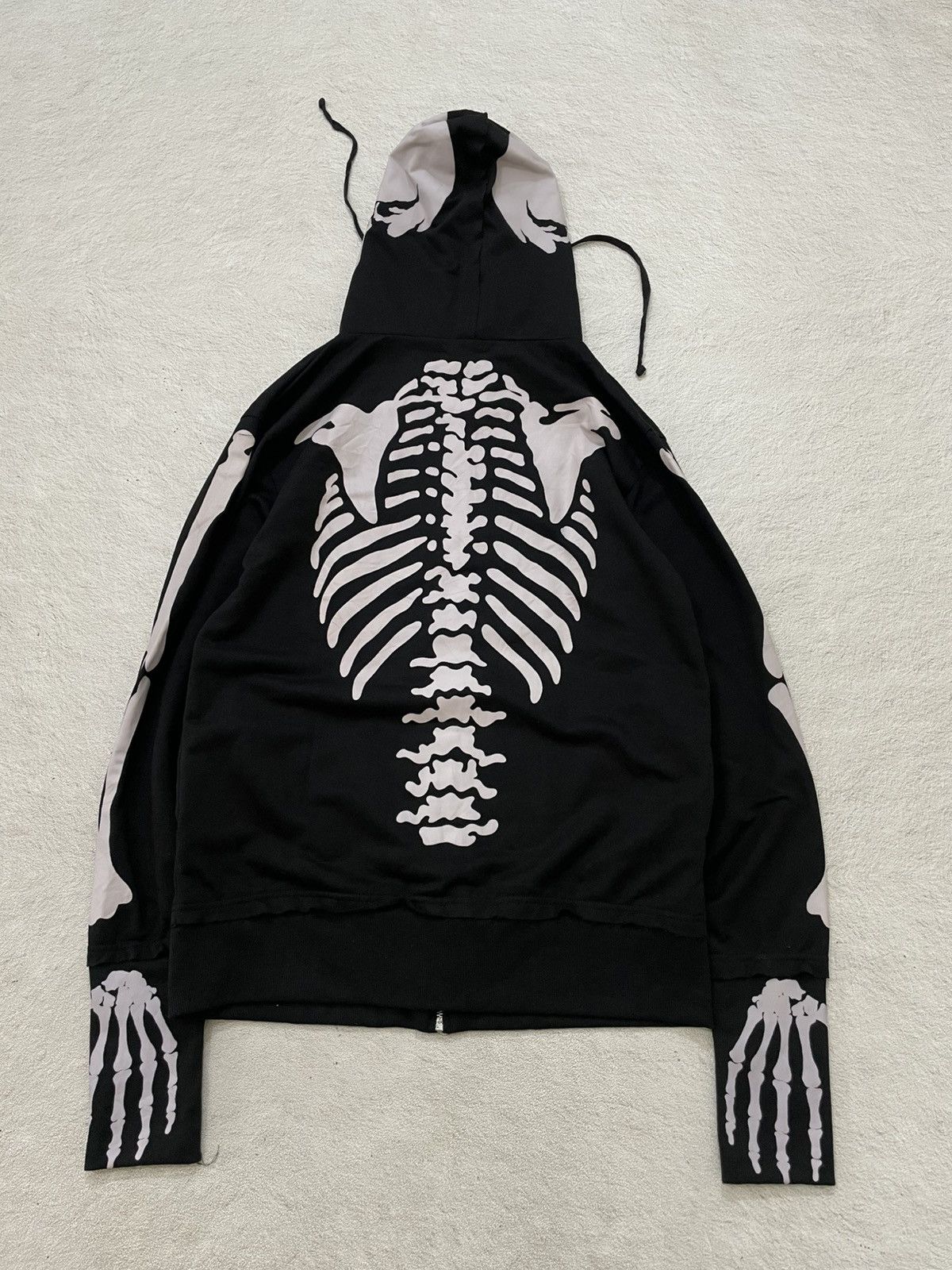 If Six Was Nine 2000s Punk Skull Bone Graphic Hoodie Gothic If6was9 LGB y2K Size US M / EU 48-50 / 2 - 7 Thumbnail