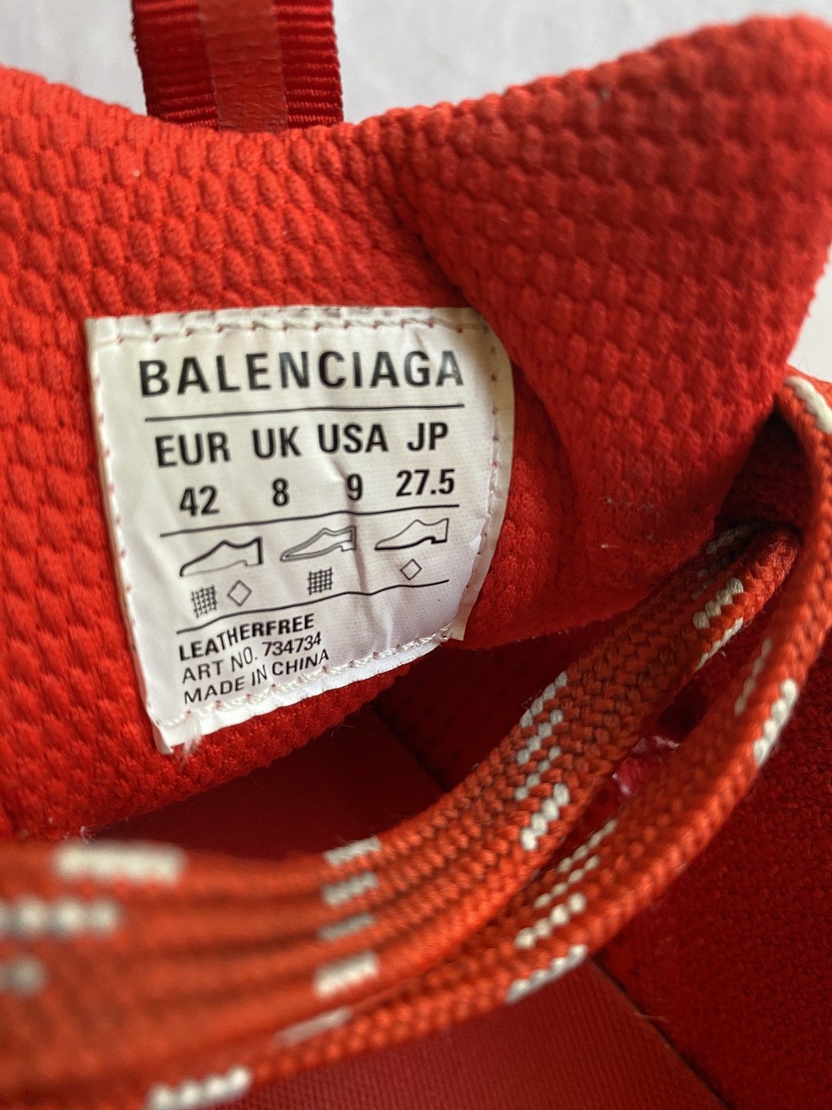 Balenciaga Balenciaga Red 3XL Sneaker 42 - US9.0 USED* Size US 9 / EU 42 - 12 Thumbnail