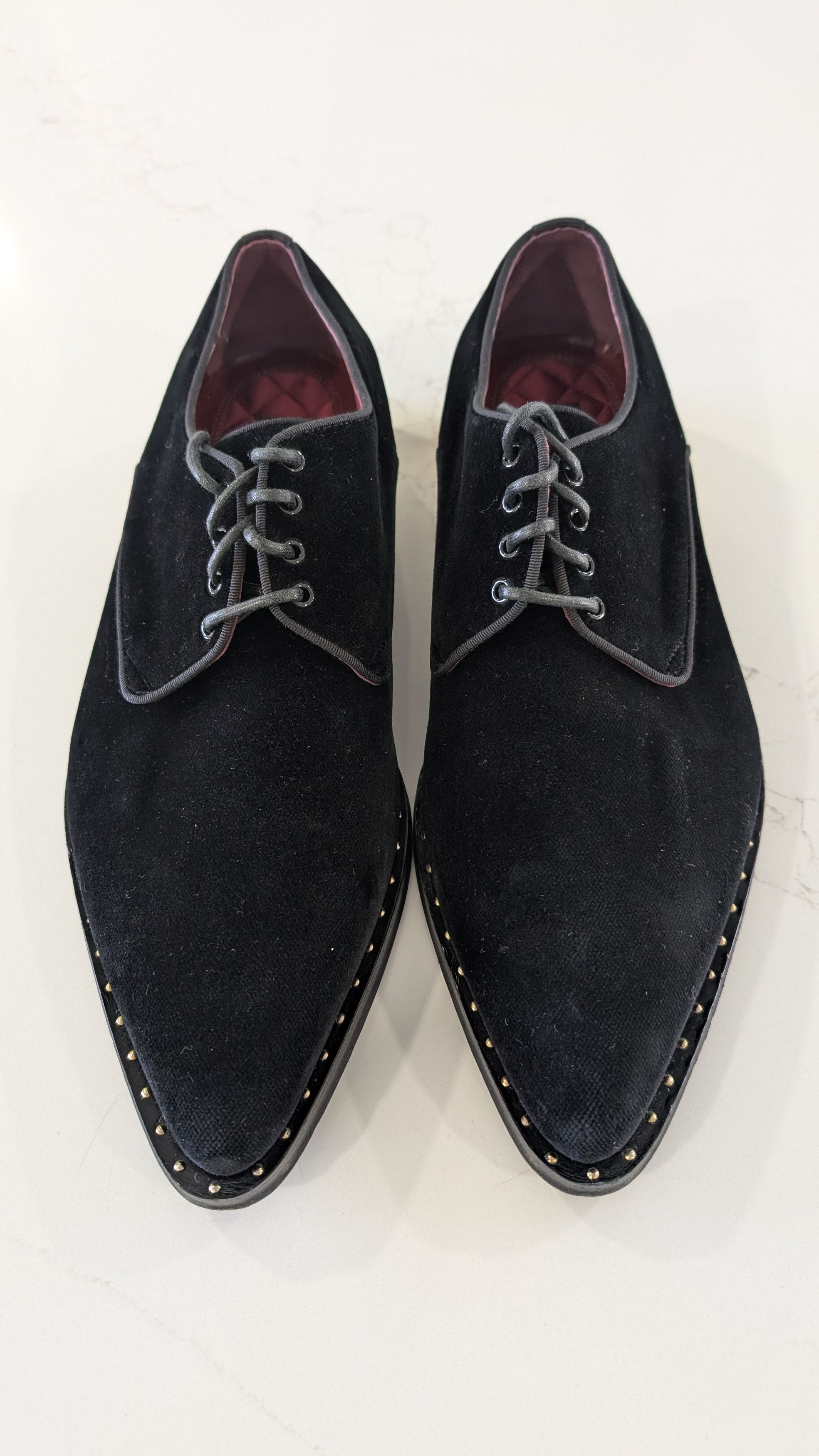 Dolce & Gabbana Dolce & Gabbana Black Velvet Derby Shoes 9.5 IT / 10.5 US Size US 10.5 / EU 43-44 - 1 Thumbnail