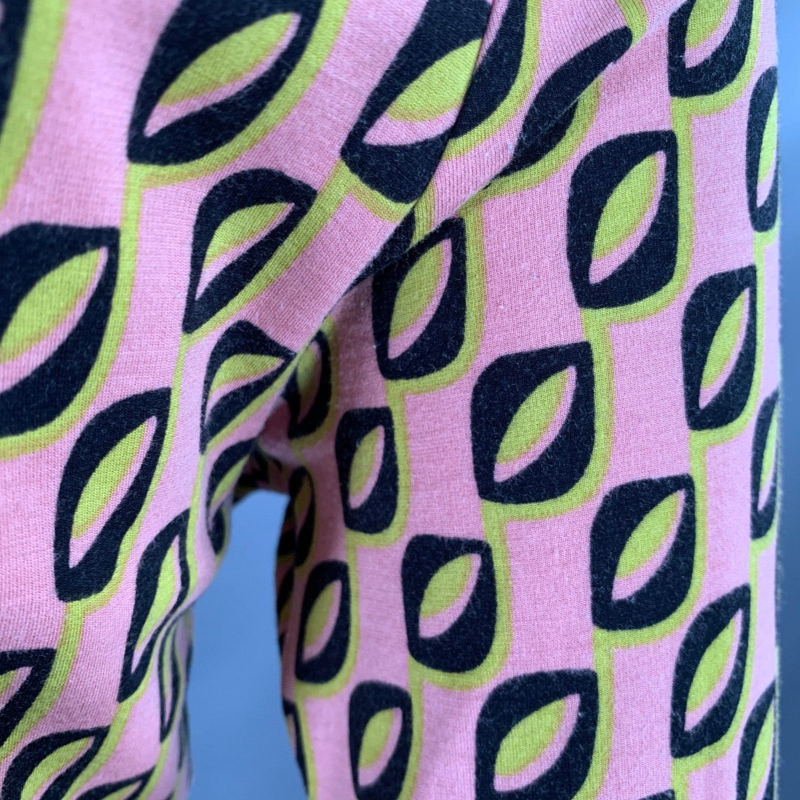 Max Mara Size XL Pink Black Yellow Viscose Blend Abstract Wrap Dress Size XL / US 12-14 / IT 48-50 - 5 Thumbnail