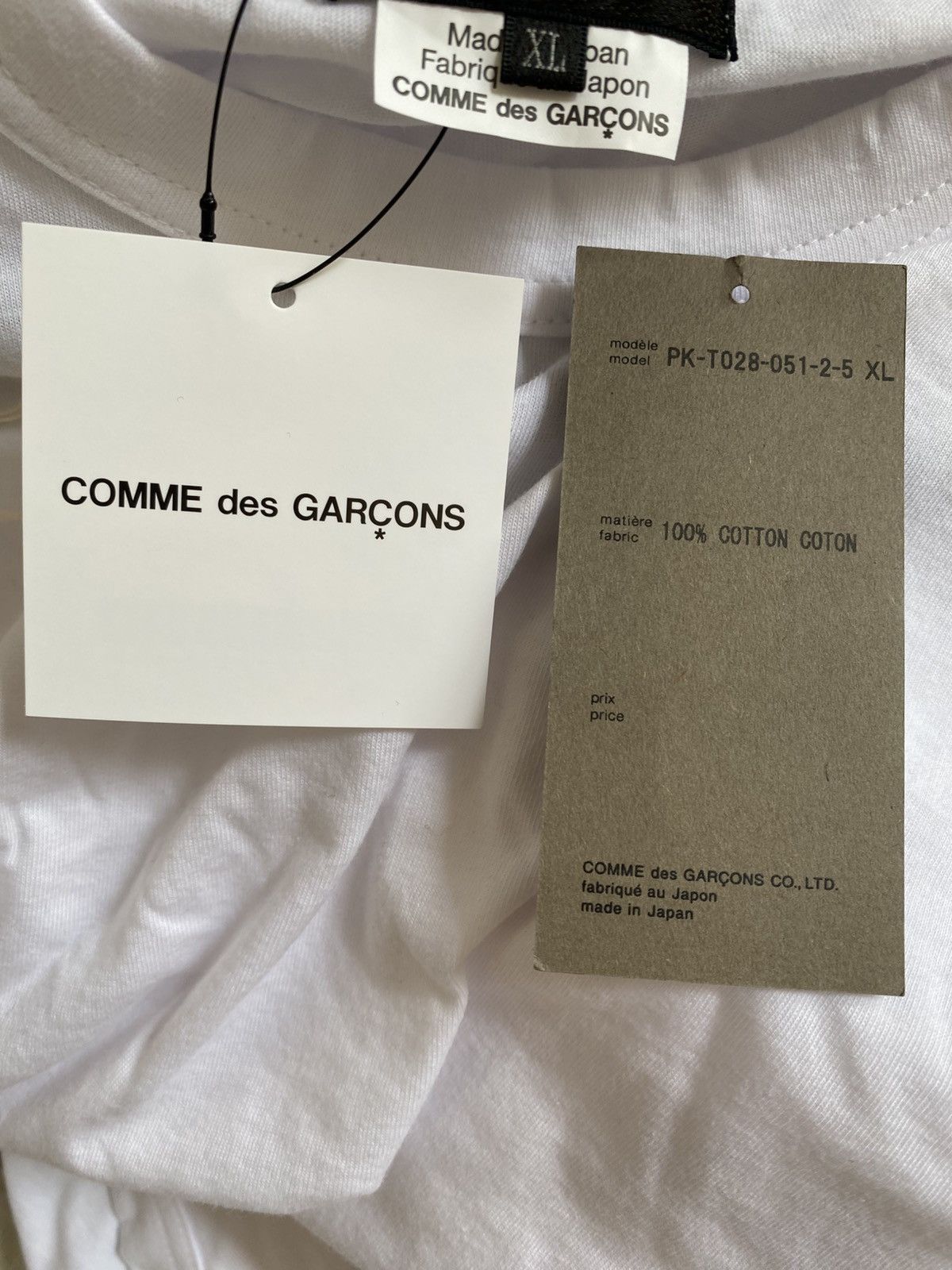 Comme des Garcons Homme Plus CDGH+ Panelled Detailed T-shirt Size US XL / EU 56 / 4 - 4 Thumbnail