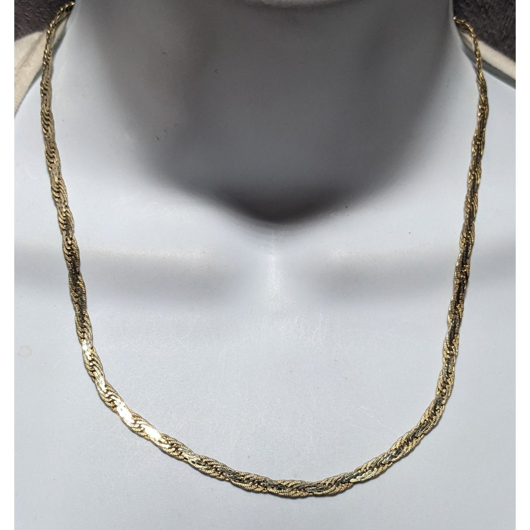 Other Gold Flattened Twisted Rope Chain Necklace Size ONE SIZE - 6 Thumbnail