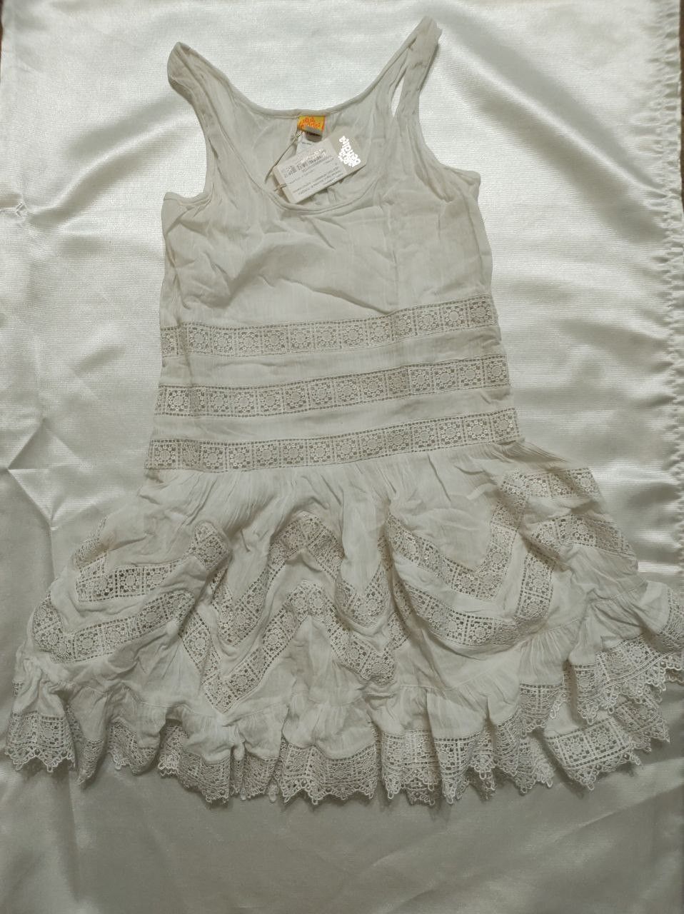 image of Sundress Dress Agua By Agua Bendita Size S Hype in White, Women's