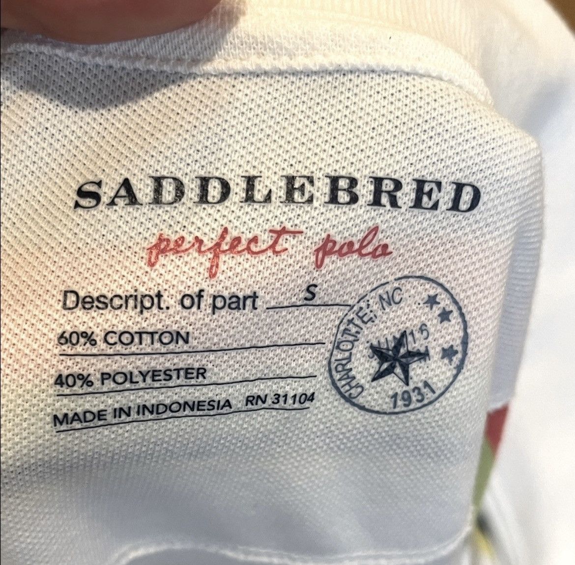 Saddlebred White Multicolor Striped Polo Short Sleeve Size US S / EU 44-46 / 1 - 2 Thumbnail