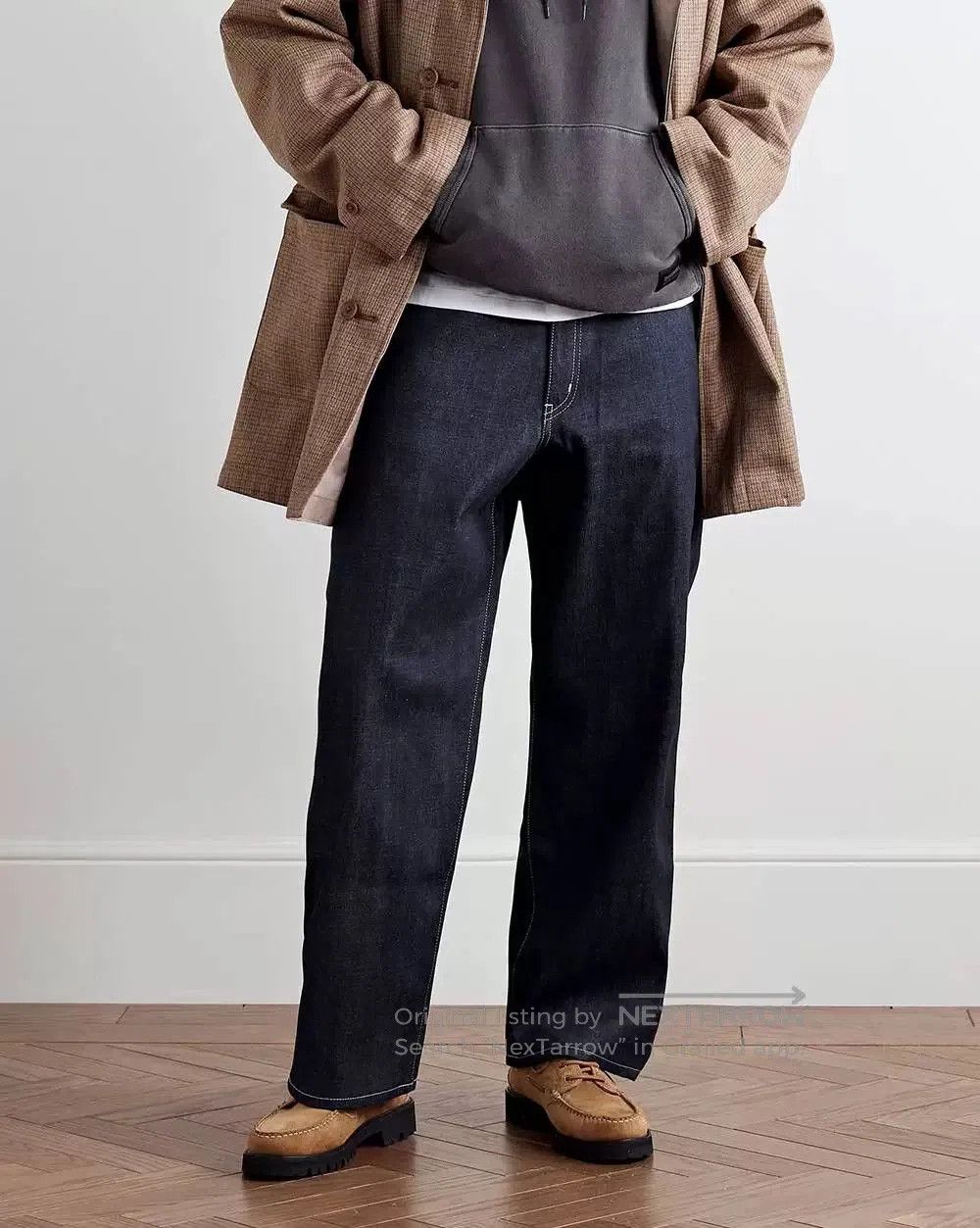 Neighborhood neighborhood rigid denim dp wide pants. Size US 34 / EU 50 - 1 Thumbnail