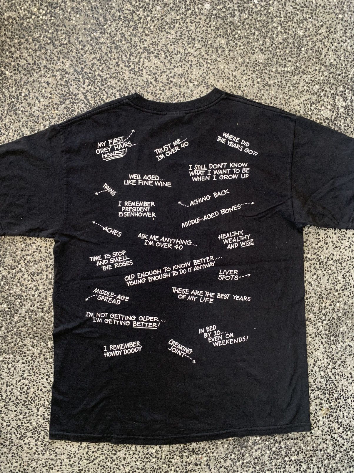 Arts & Science Vintage 90s Positively Over 40 American Sportswear T shirt Size US L / EU 52-54 / 3 - 13 Thumbnail