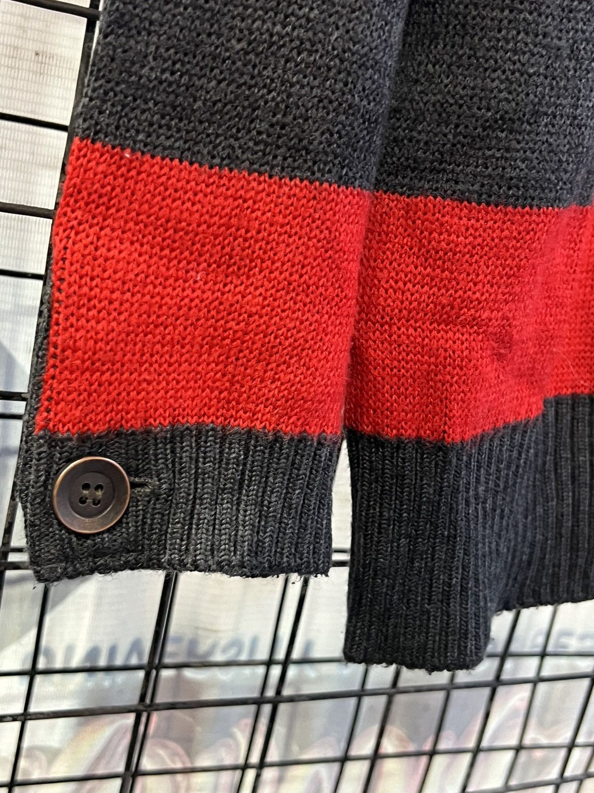 Vintage Underground design garage japan stripe Sweater knitwear Size US L / EU 52-54 / 3 - 4 Thumbnail