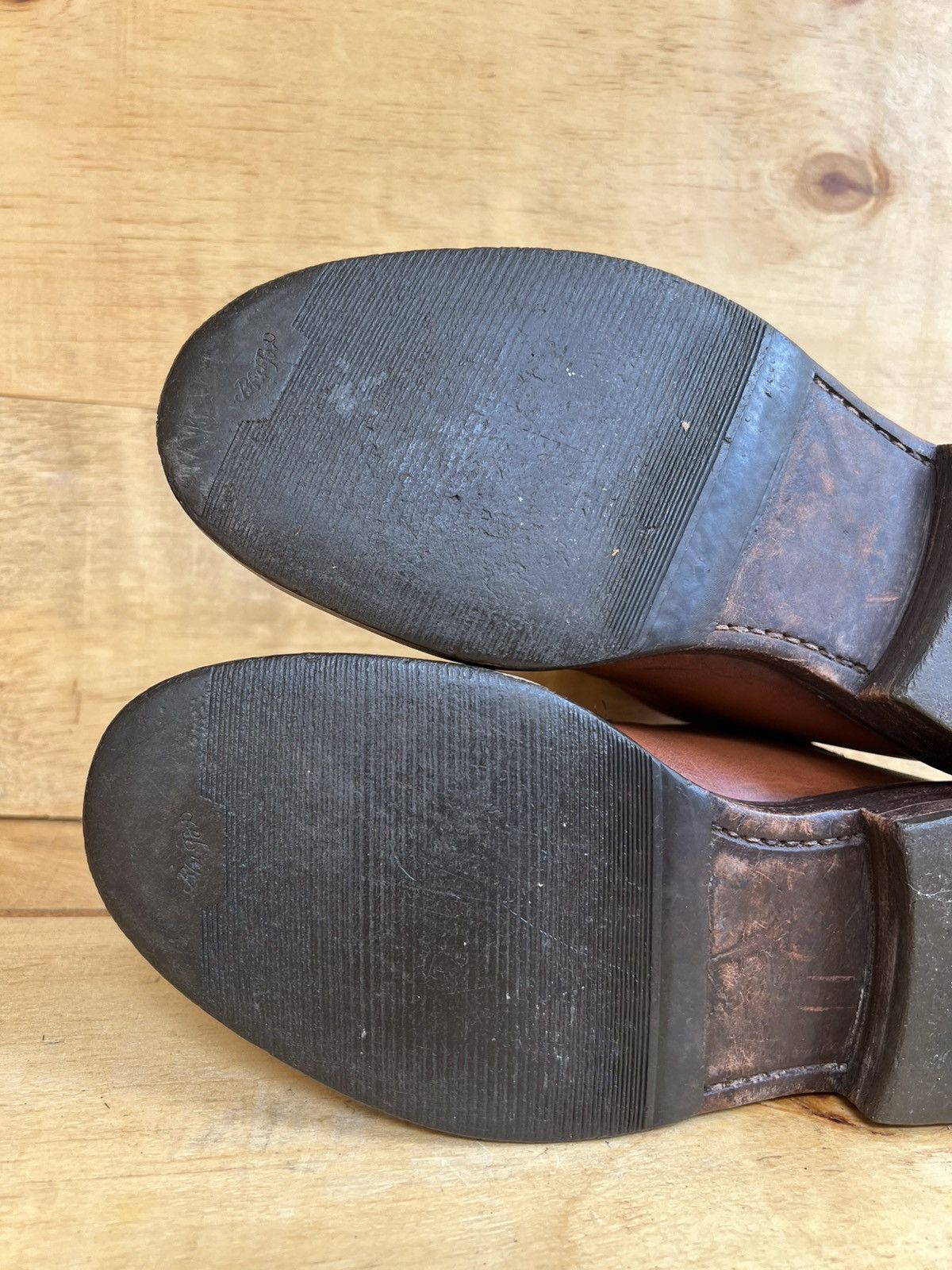 Evan Kinori × Tricker's Vintage Trickers men Brown Leather Boots Size US 8 / EU 41 - 12 Thumbnail