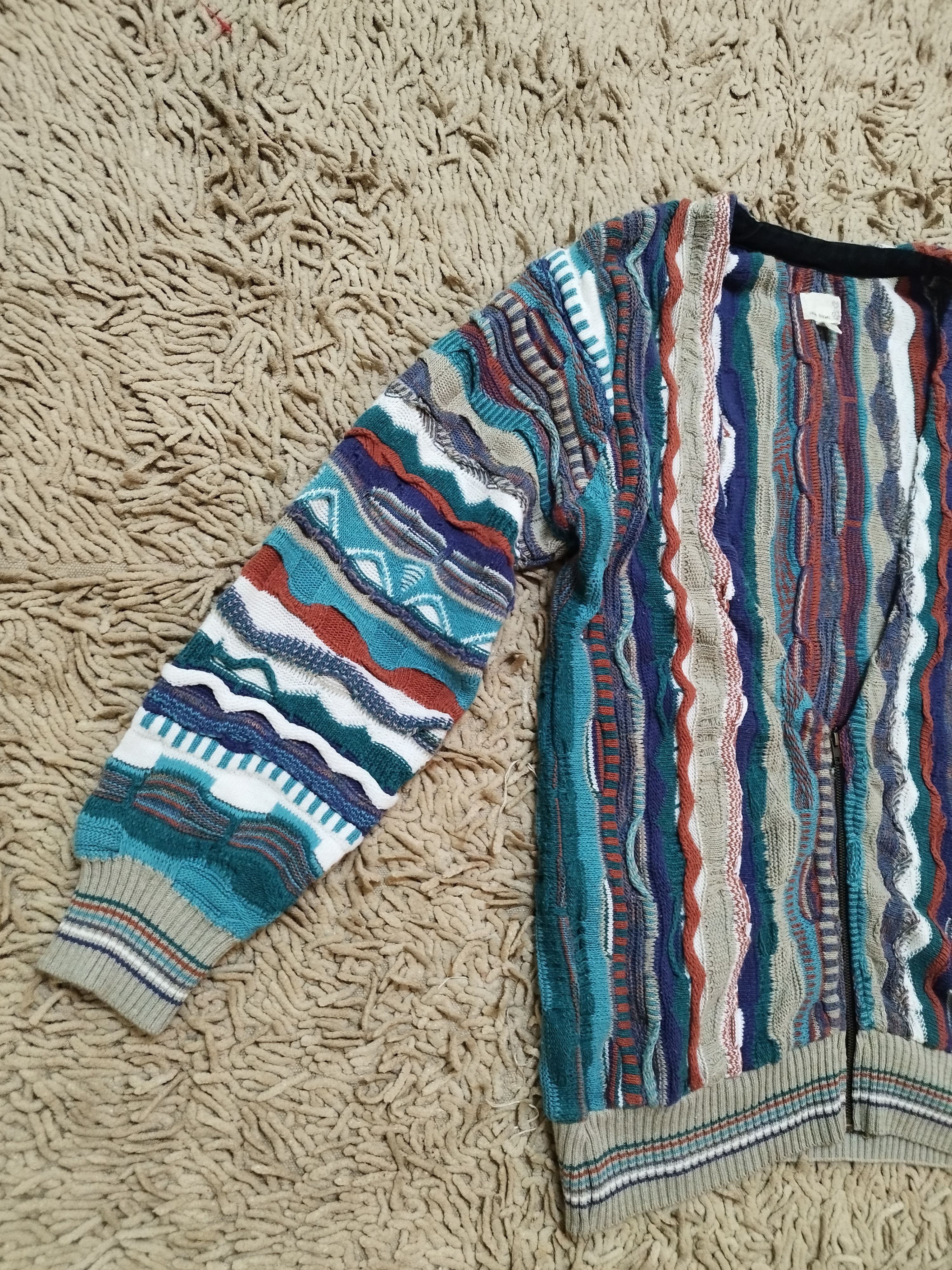 Coogi Urban Renewal One-Of-A-Kind Inspired Coogi Cardigan style Size US M / EU 48-50 / 2 - 2 Thumbnail