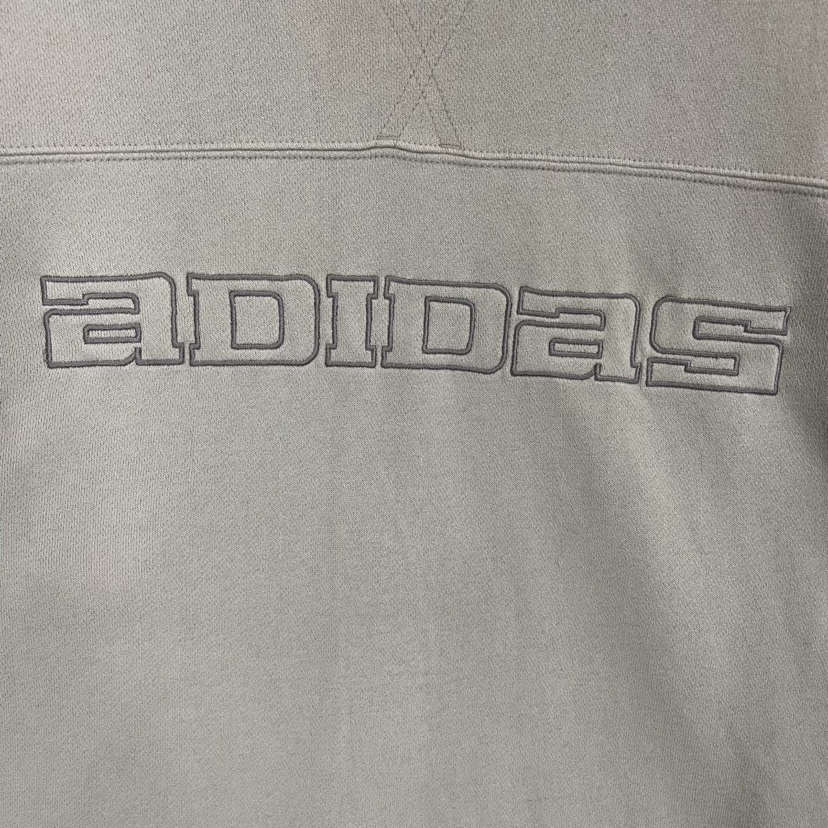 Adidas × Vintage 90s Adidas Big Logo Embroidery Pullover Crewneck Sweatshirt Size US L / EU 52-54 / 3 - 7 Thumbnail