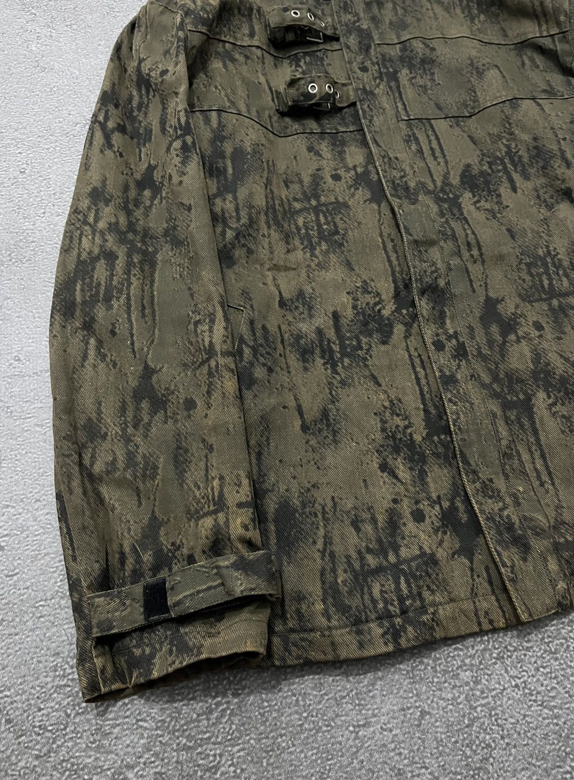 In The Attic 2000s In the Attic Punk Denim Hood Jacket Rare Size US L / EU 52-54 / 3 - 2 Thumbnail