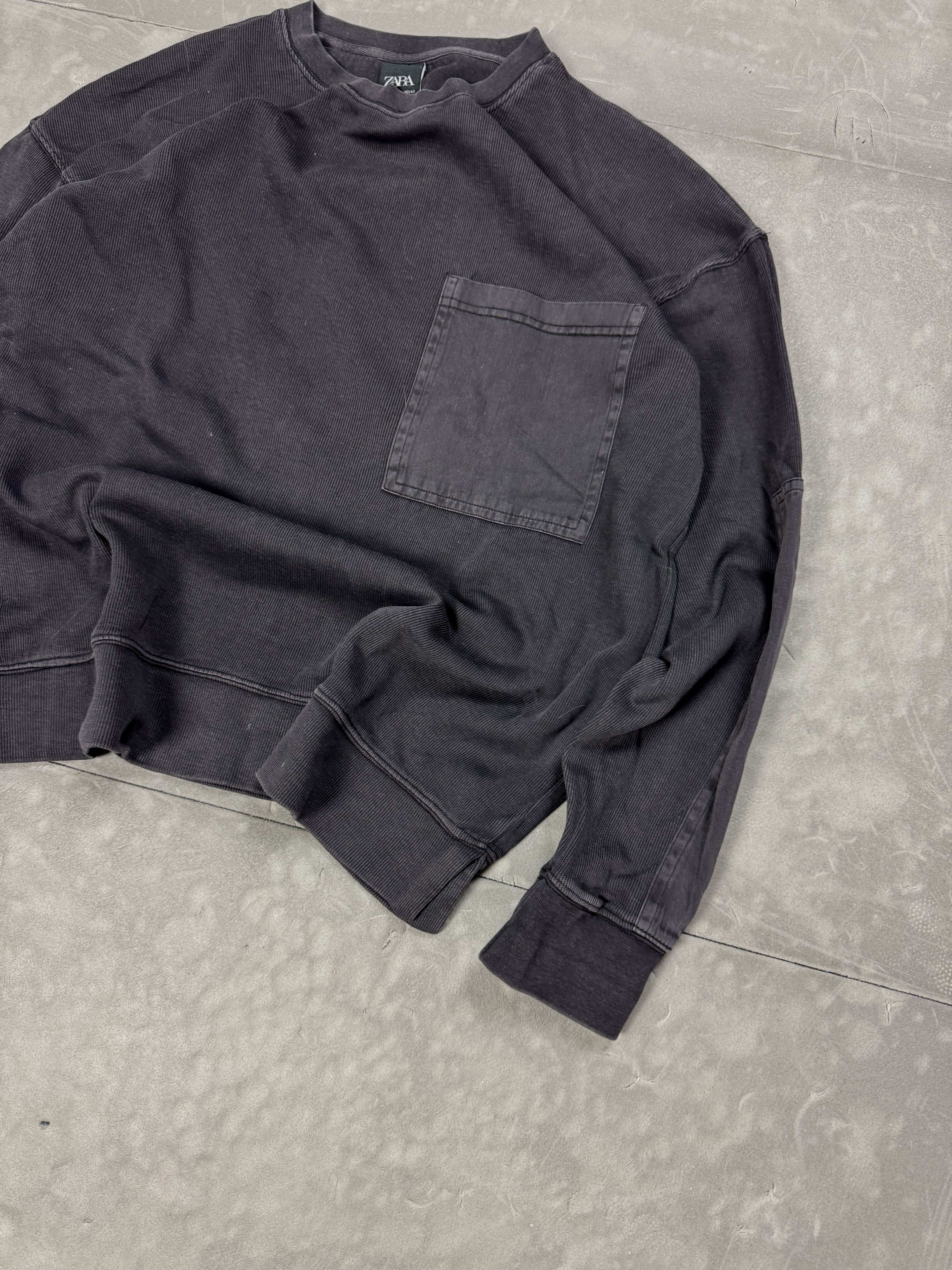 Vintage × Zara Zara washed oversize crewneck 90s 80s y2k sweatshirt Size US L / EU 52-54 / 3 - 4 Thumbnail