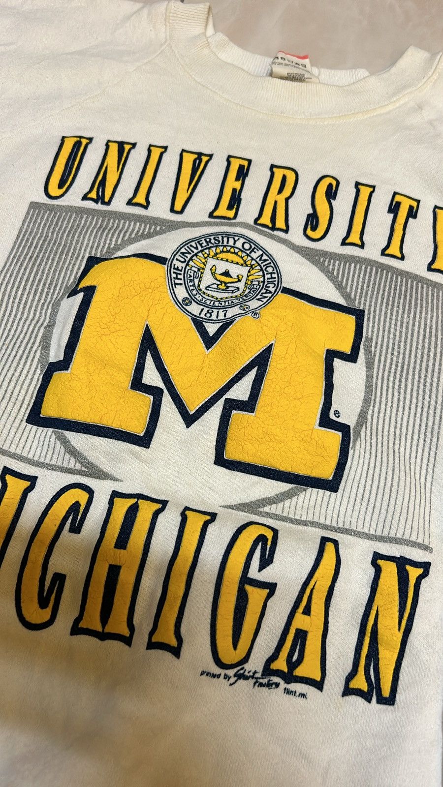 Vintage VTG SWEATSHIRT ÜNİVERSİTEY MICHIGAN Size US L / EU 52-54 / 3 - 4 Thumbnail