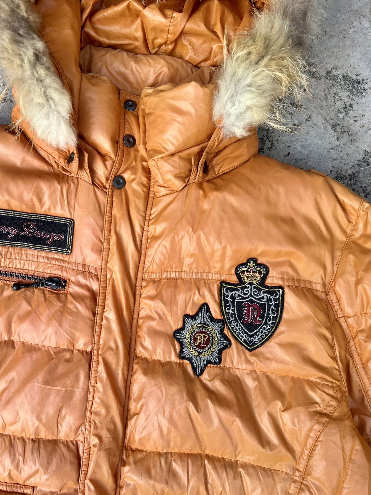 If Six Was Nine Vintage Nicole Club For Men Faux Fur Flame Hoodie Jacket Size US L / EU 52-54 / 3 - 5 Thumbnail