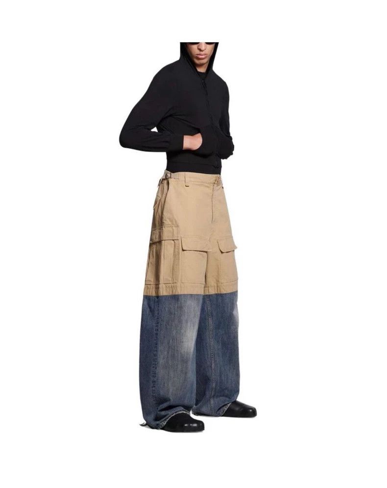 Balenciaga Balenciaga size M 24ss khaki cargo panel baggy jeans Size US 26 / EU 42 - 2 Thumbnail