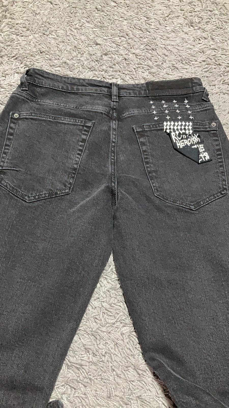 Ksubi Distressed Grey Jeans Size US 31 - 8 Thumbnail