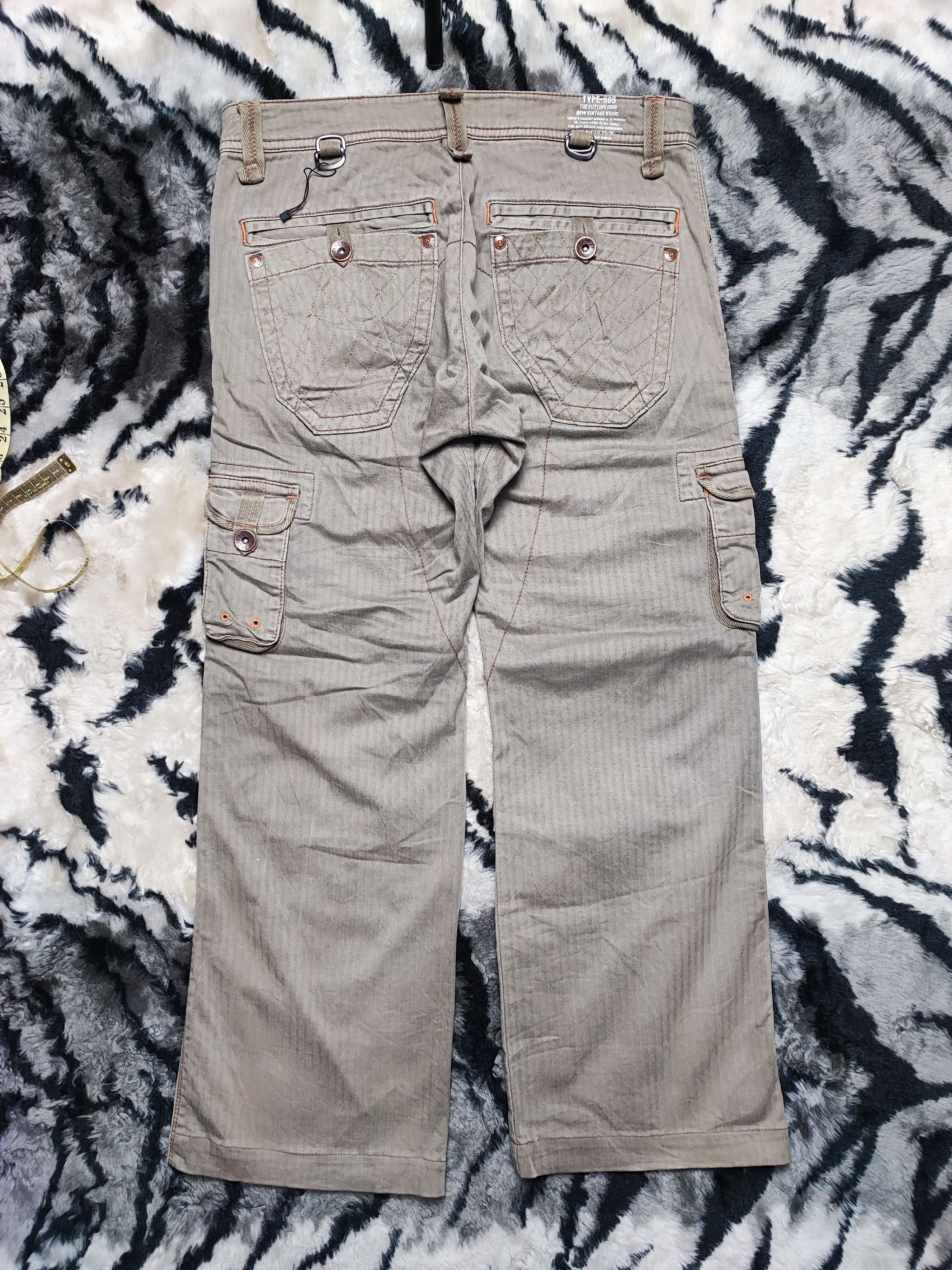 Edwin Edwin 505 Khakis Multipocket Pants Olive Green 34x28 Size US 34 / EU 50 - 13 Thumbnail
