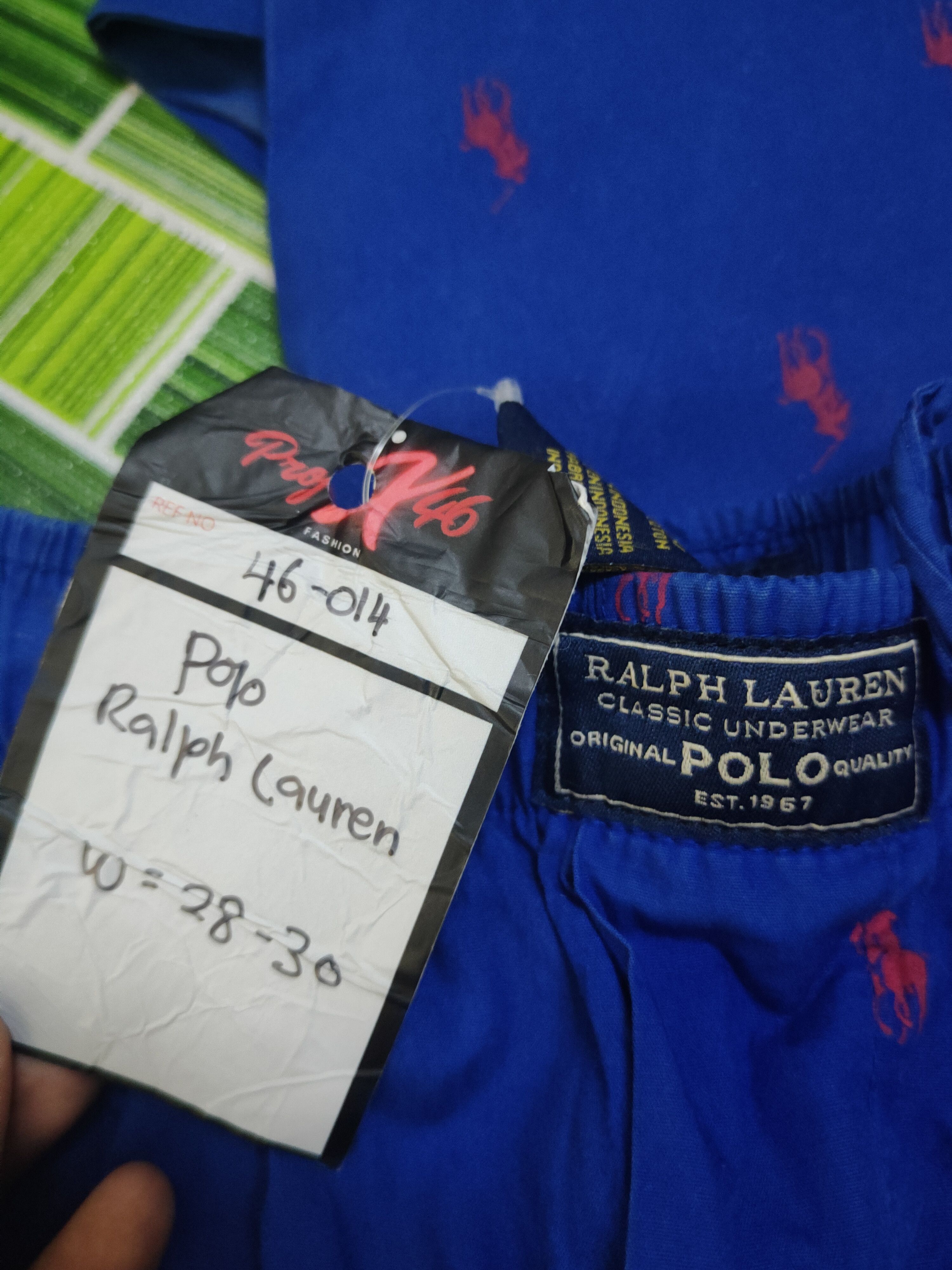 Polo Ralph Lauren DL Polo Ralph Lauren Blue Sleep Pants #46-014 Size US 28 / EU 44 - 14 Thumbnail