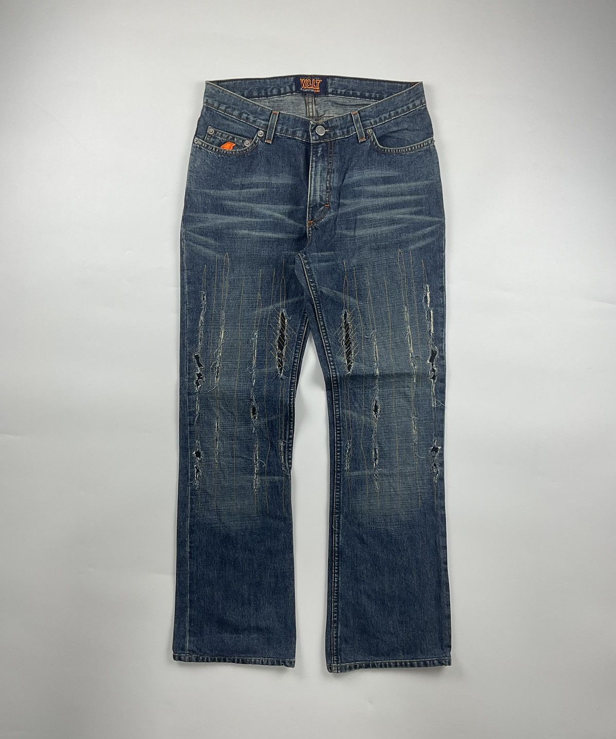 Walter Van Beirendonck Walter Van Beirendonck Scratch Flared Denim Size US 28 / EU 44 - 1 Thumbnail