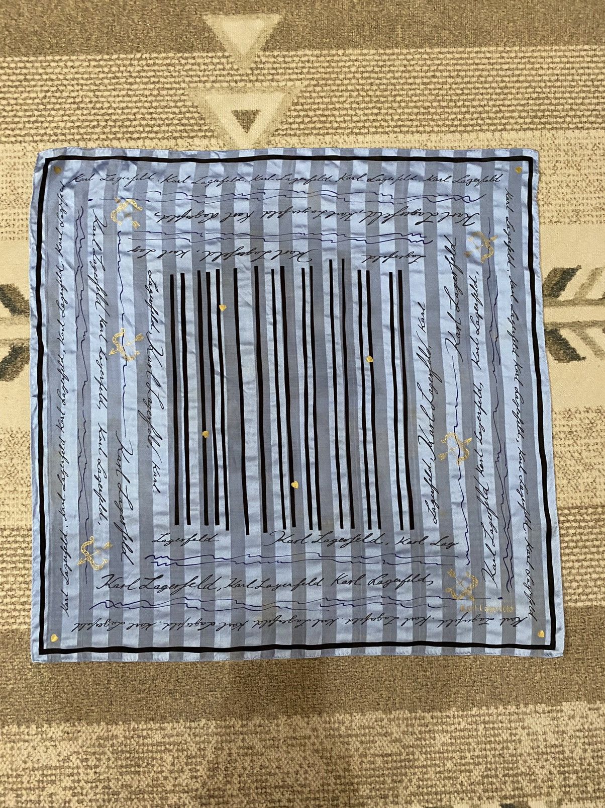 Karl Lagerfeld Karl Lagerfeld Overprint Scarves/Handkerchief/Pocket Square Size ONE SIZE - 3 Thumbnail