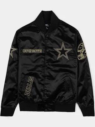 Pro Standard PRO STANDARD DALLAS COWBOYS SATIN VARSITY LIFESTYLE JACKET Size US XXL / EU 58 / 5 - 1 Thumbnail