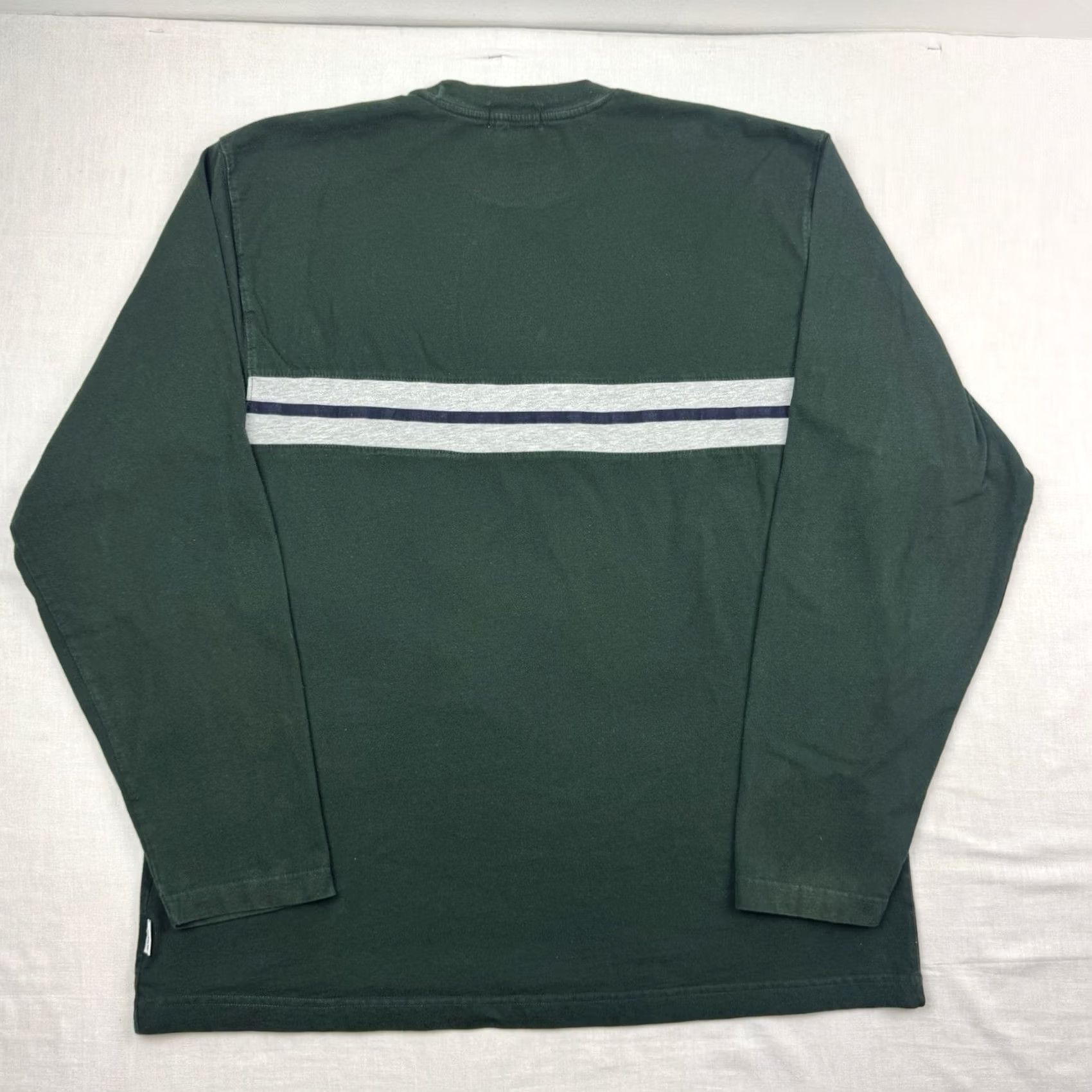 J.Crew VINTAGE J.CREW Long Sleeve Shirt Adult XL Striped Green Cotton Hipster 90s Y2K Mens Size US XL / EU 56 / 4 - 8 Thumbnail
