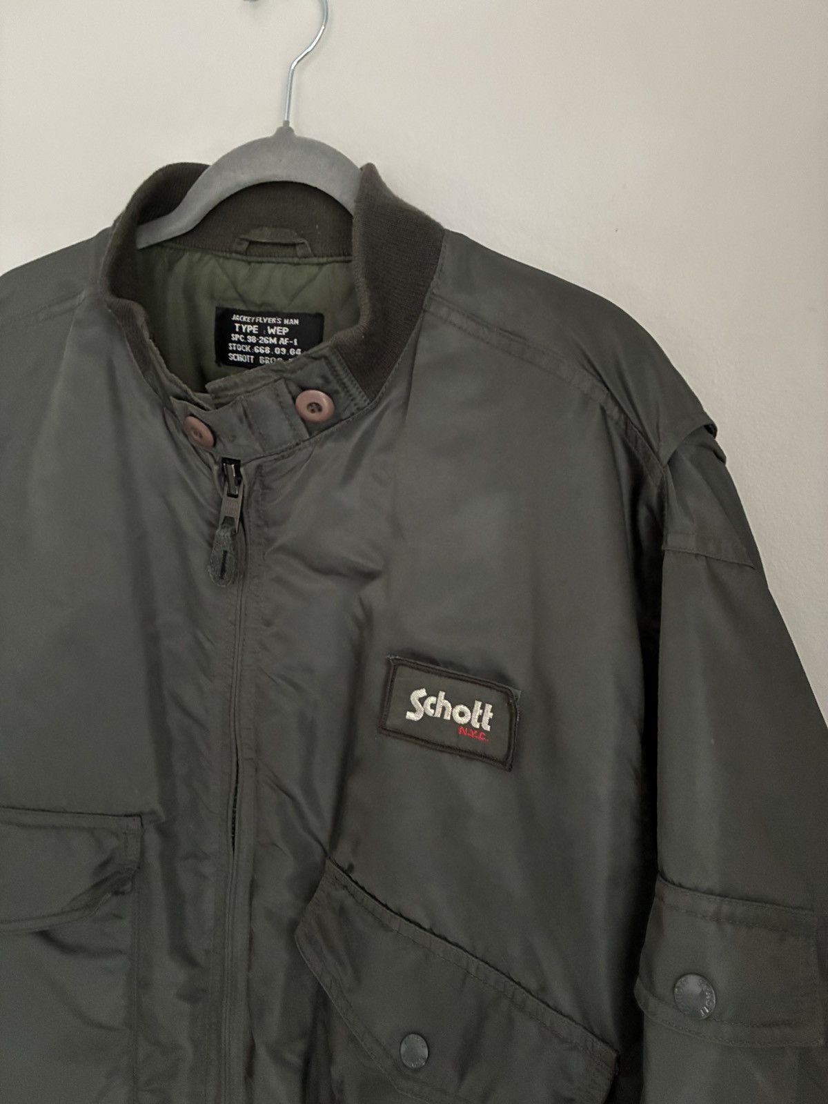 Schott Vintage Schott bomber jacket Flayers Man Wep military army Size US XXL / EU 58 / 5 - 2 Thumbnail