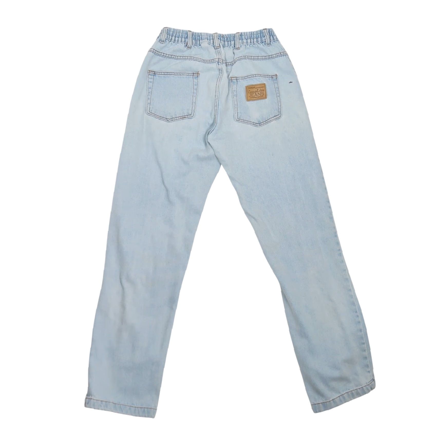 Haband VINTAGE Haband Jeans 90s Joe Light Wash Blue Denim Elastic Waist Mens 30 in Regular Inseam 32 Jeans Size US 30 / EU 46 - 3 Thumbnail