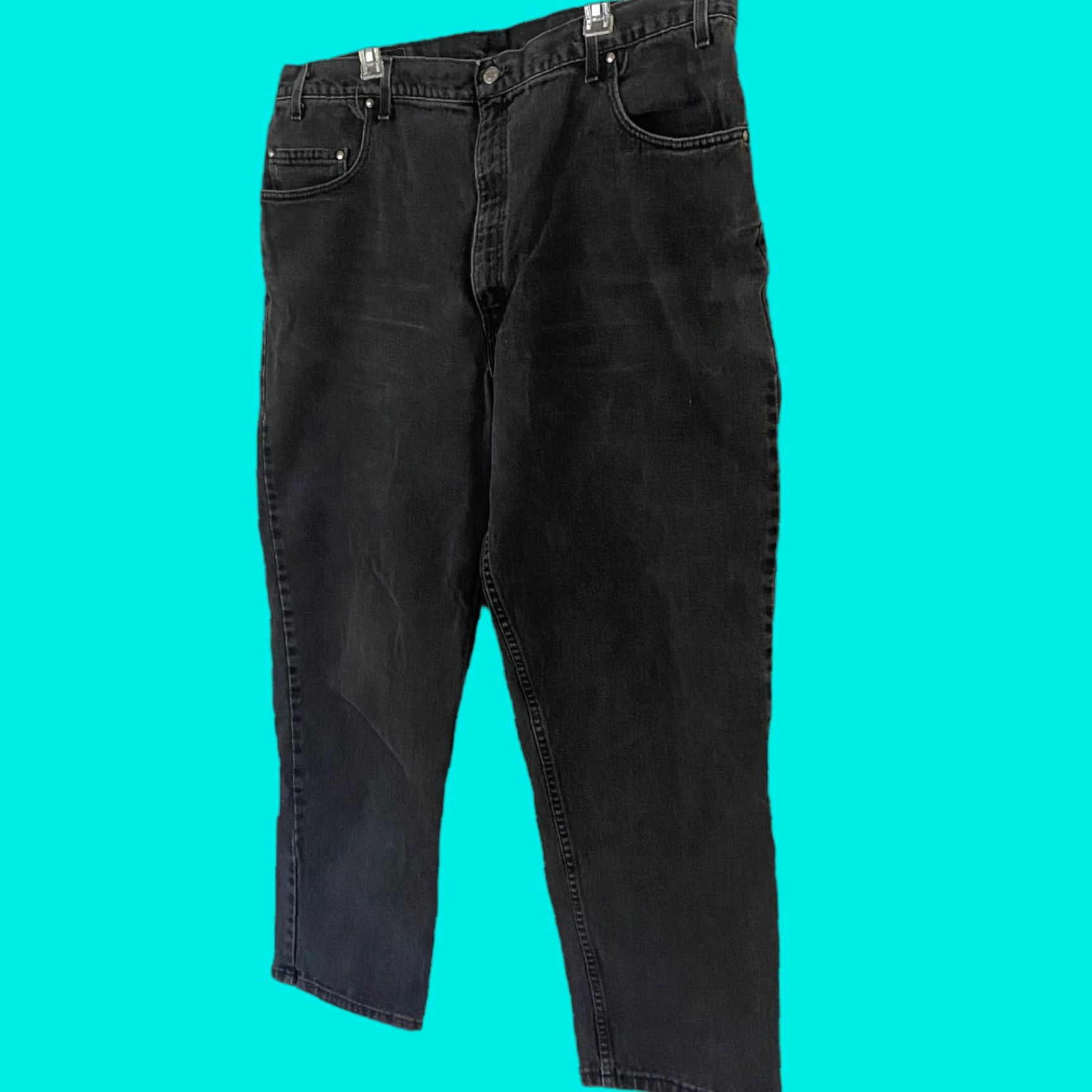 Levi's VINTAGE Levi's 545 Denim Jeans Loose Fit Black Mens 44 X 30 USA Jeans Mens Black Levi's 545 90s 2000s Tapered 5-Pocket Design Size US 44 / EU 60 - 1 Thumbnail