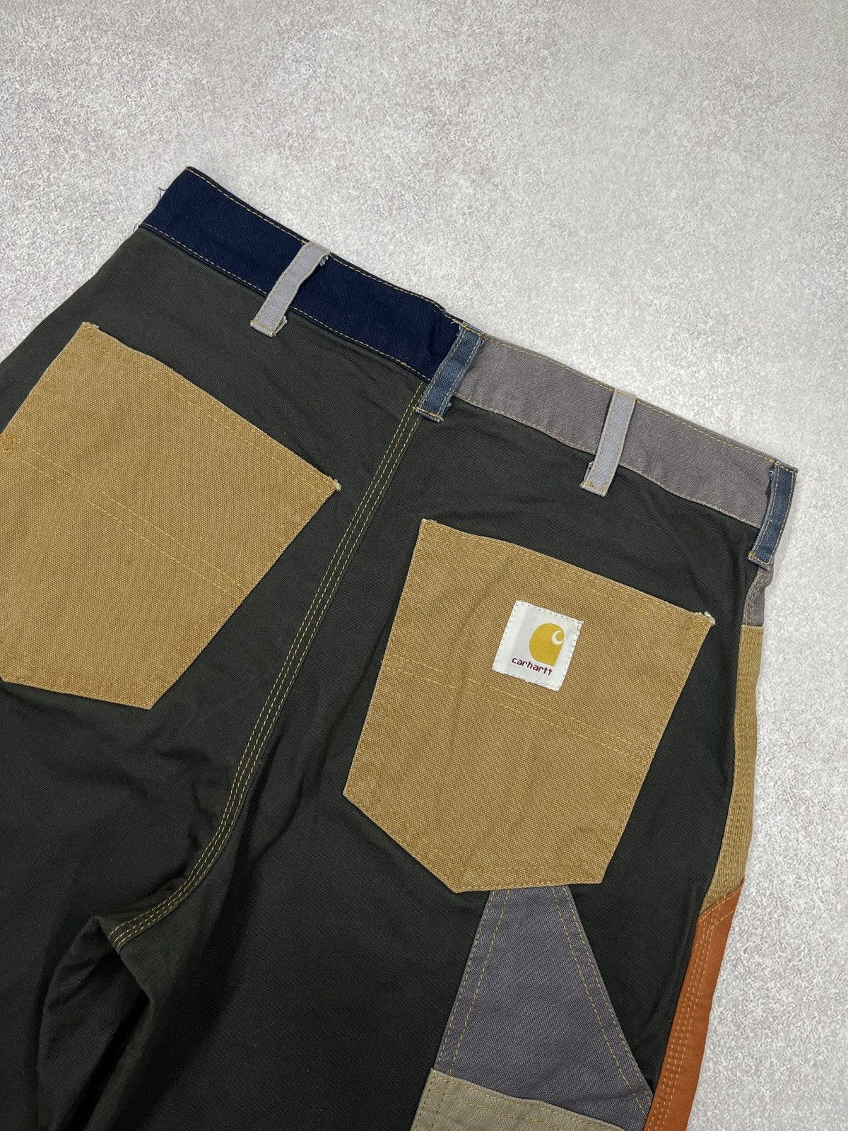 Carhartt Mens Carhartt Carpenter Reworked Patchwork Shorts Stitched Size US 30 / EU 46 - 5 Thumbnail